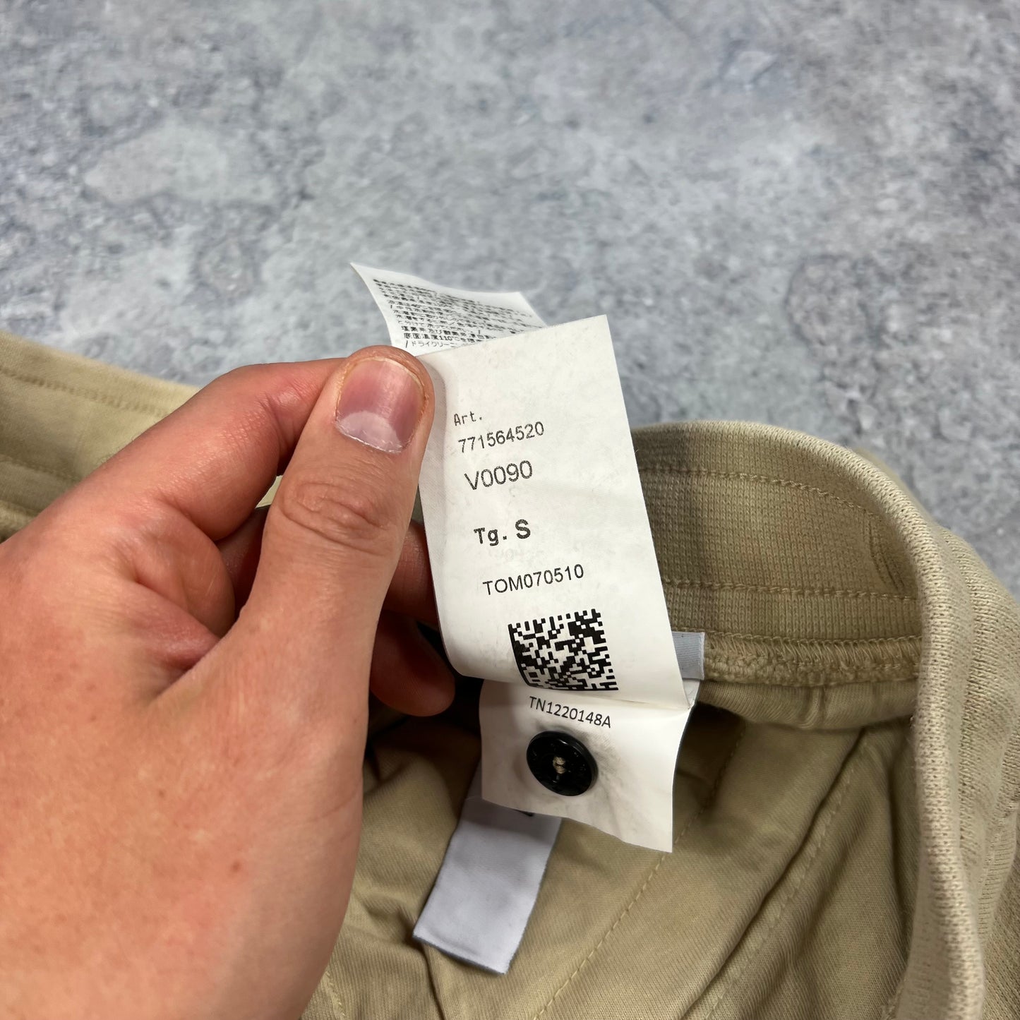 Stone Island Beige Joggers Small 28-30”