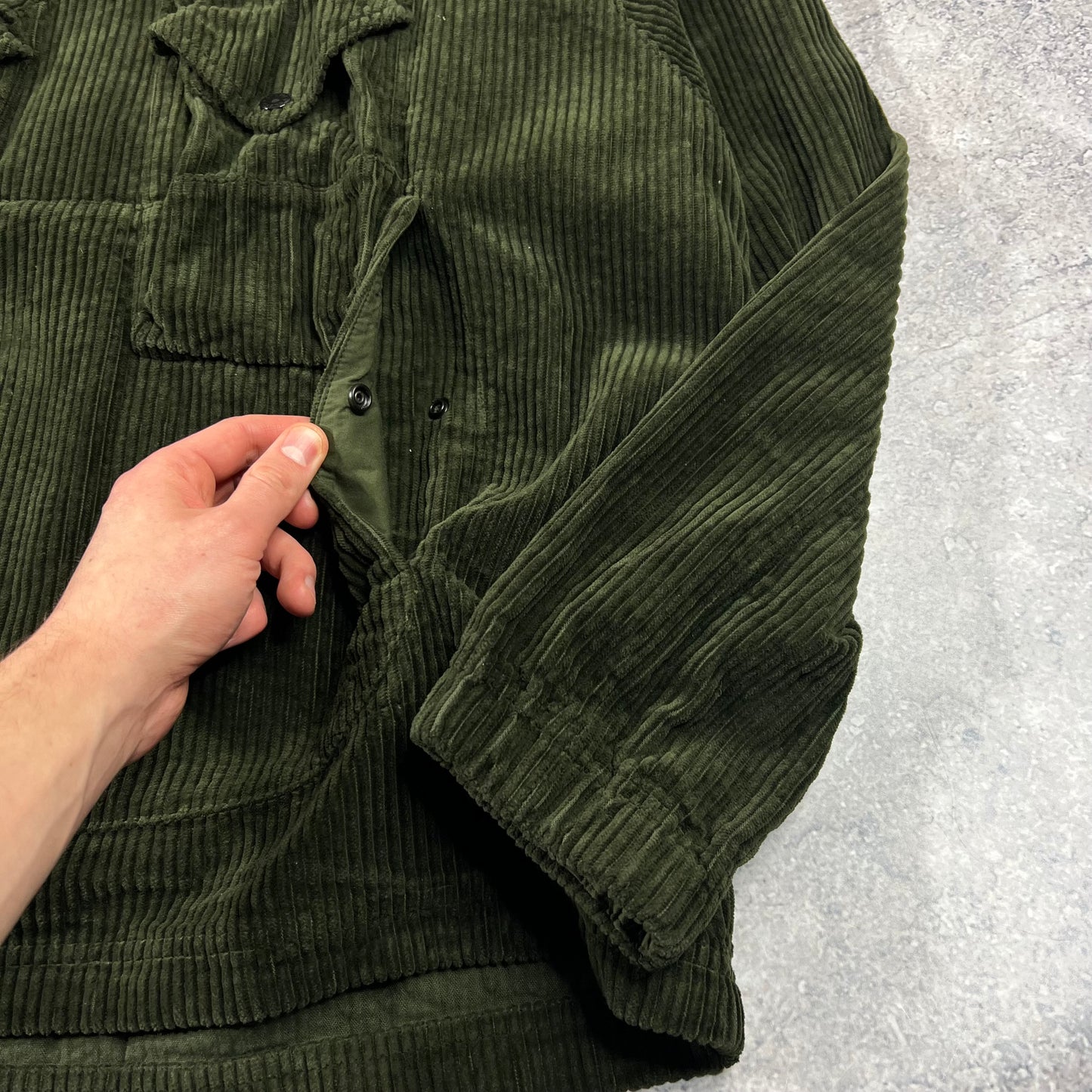 Stone Island Khaki Corduroy Smock XL BNWT 27”