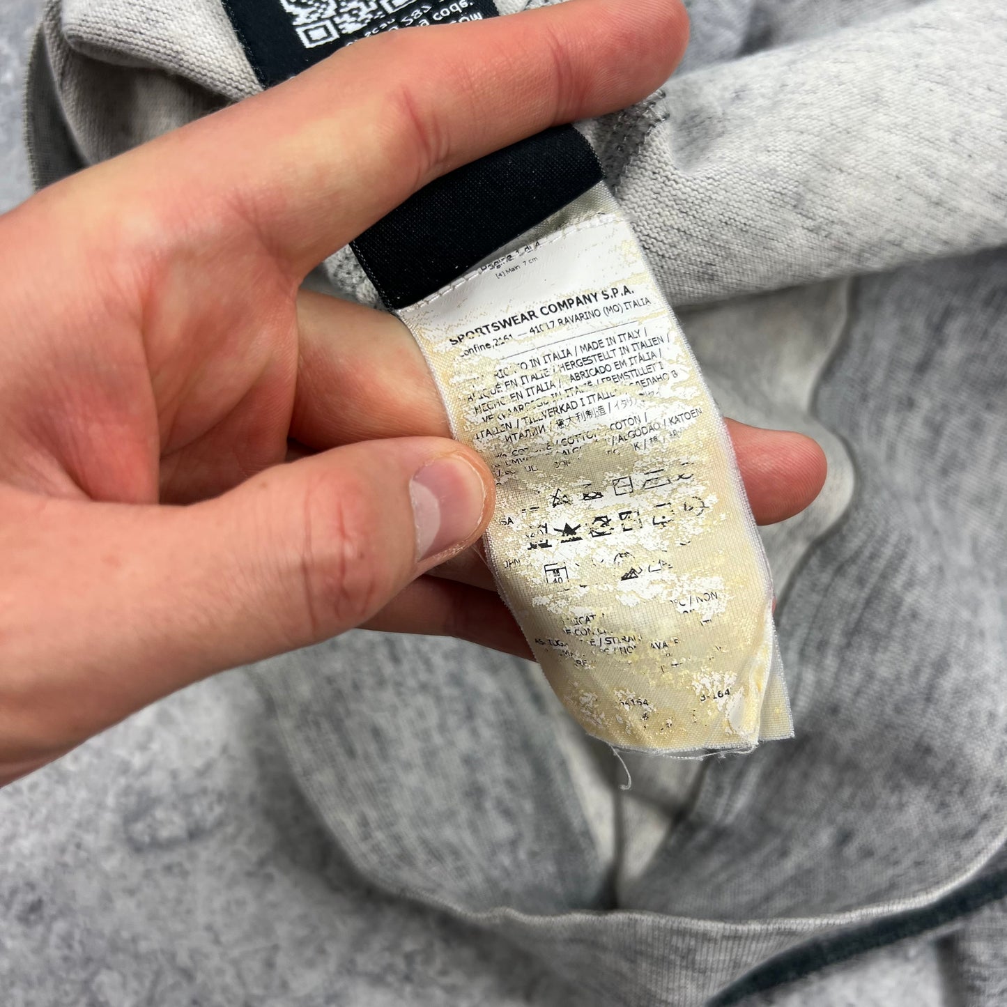 Stone Island Grey Logo Sweatshirt 3XL 24.5”