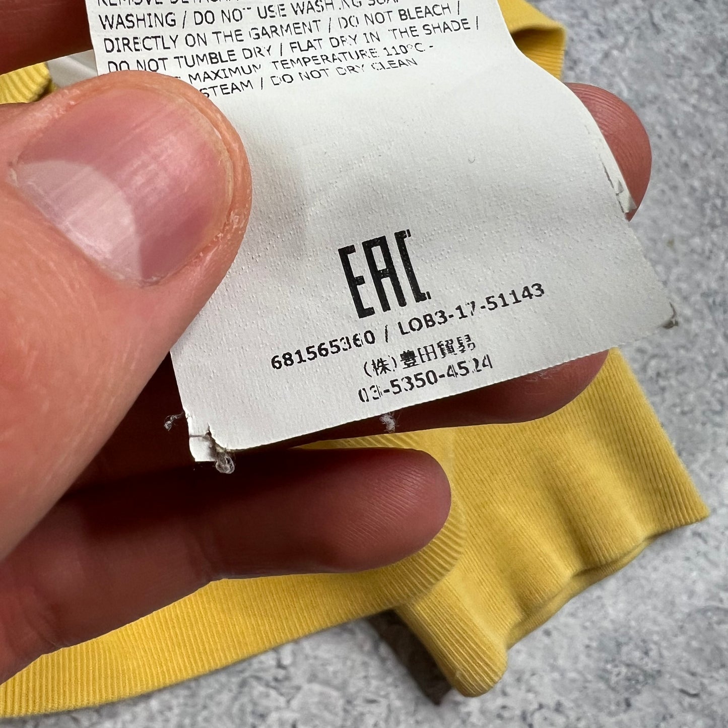 Stone Island Yellow Sweatshirt XL 23.5”