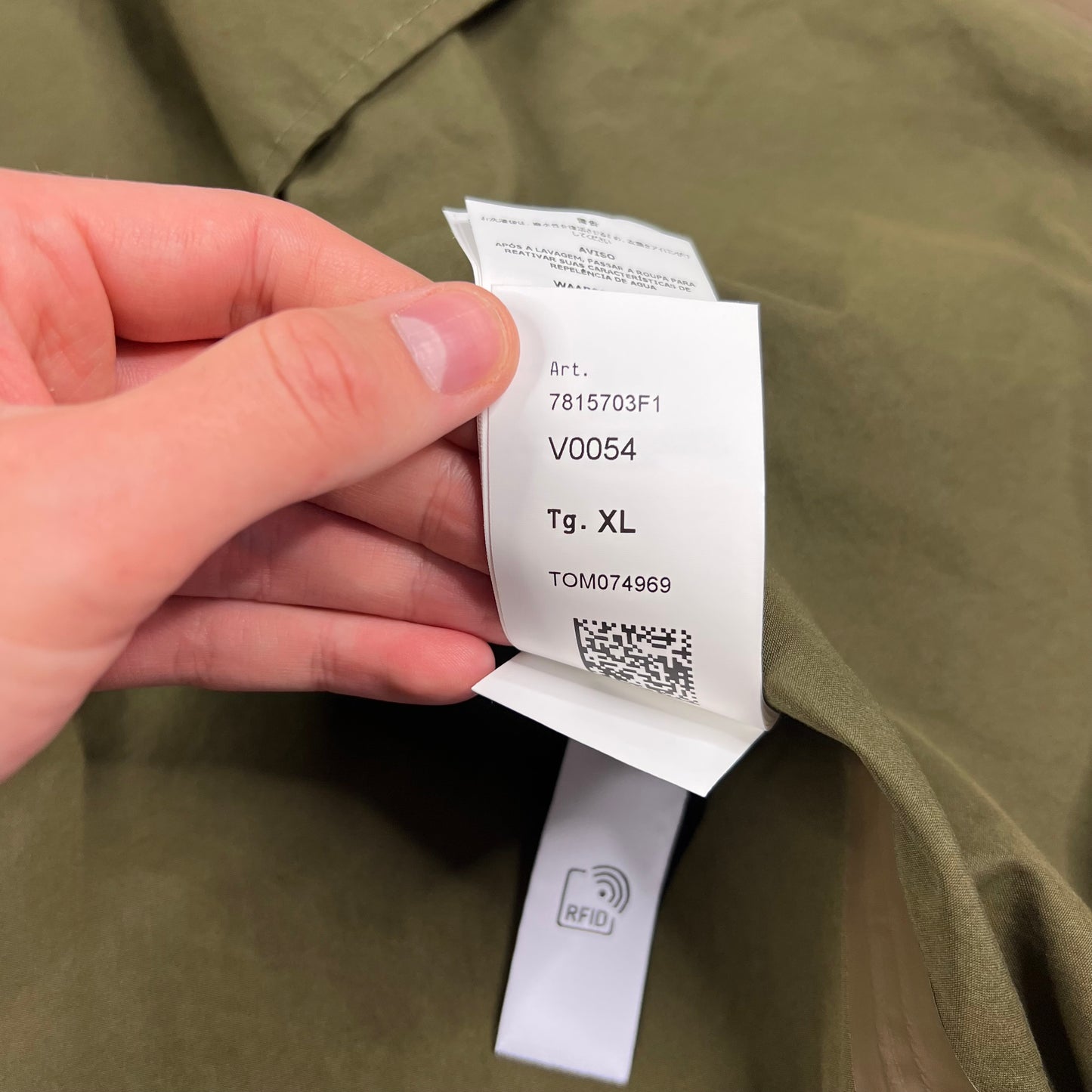 Stone Island Ghost Khaki O Ventile Mac Jacket XL 26” BNWT