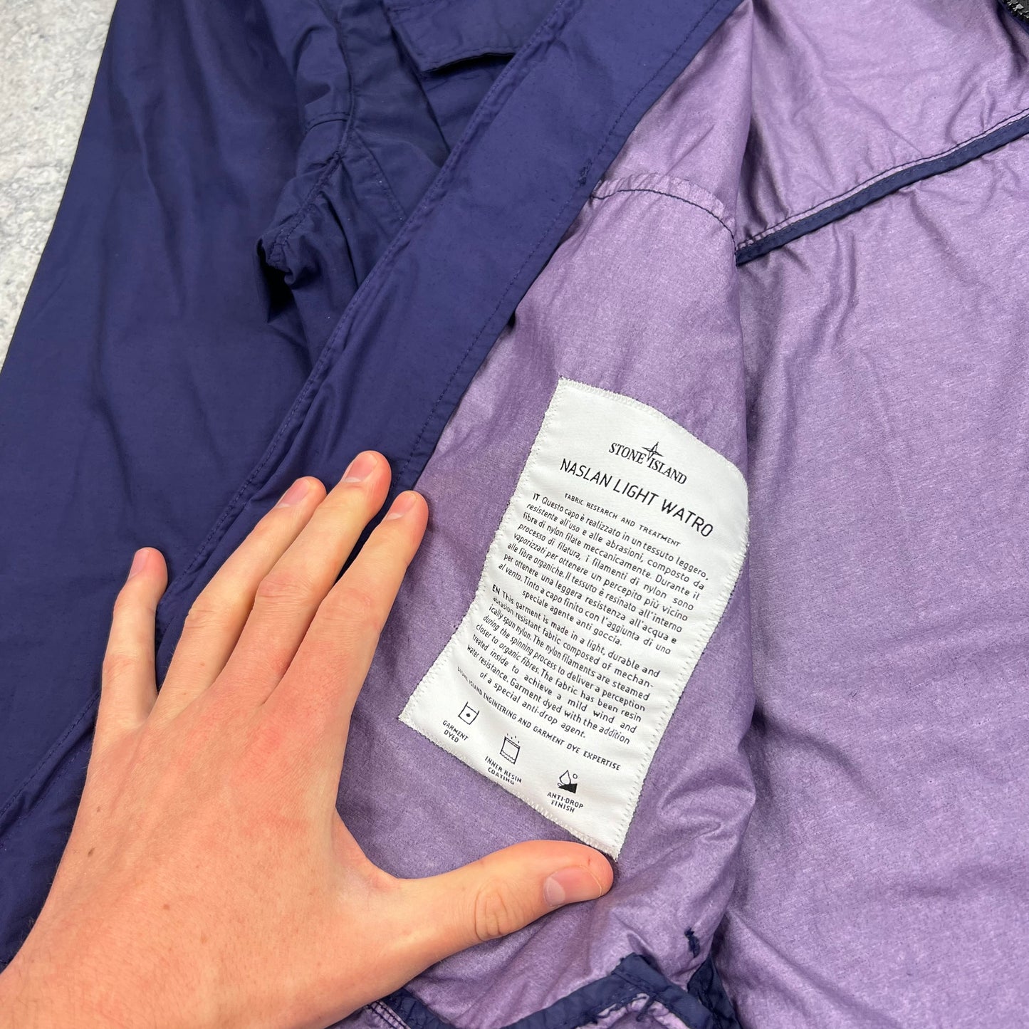 Stone Island Navy Naslan Light Watro Field Jacket XL 23.75”