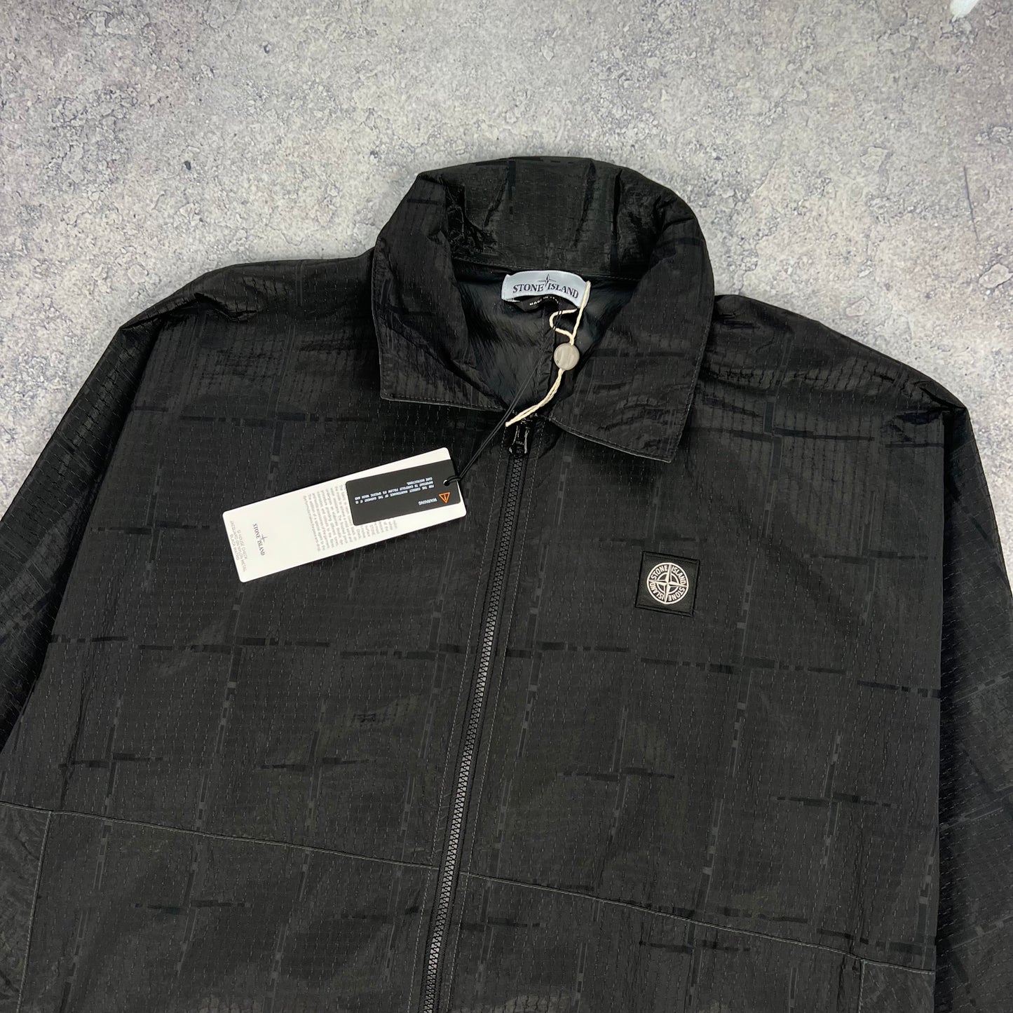 Stone Island Nylon Metal Jacquard House Check Jacket XL 26.5” BNWT