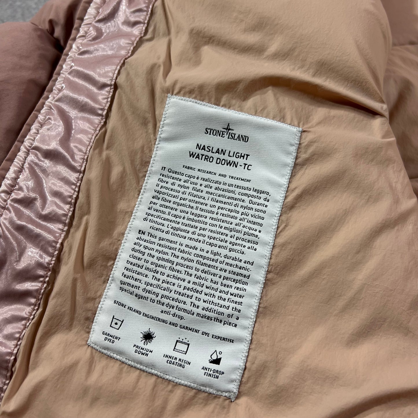 Stone Island Naslan Light Down Watro Jacket XL 26”