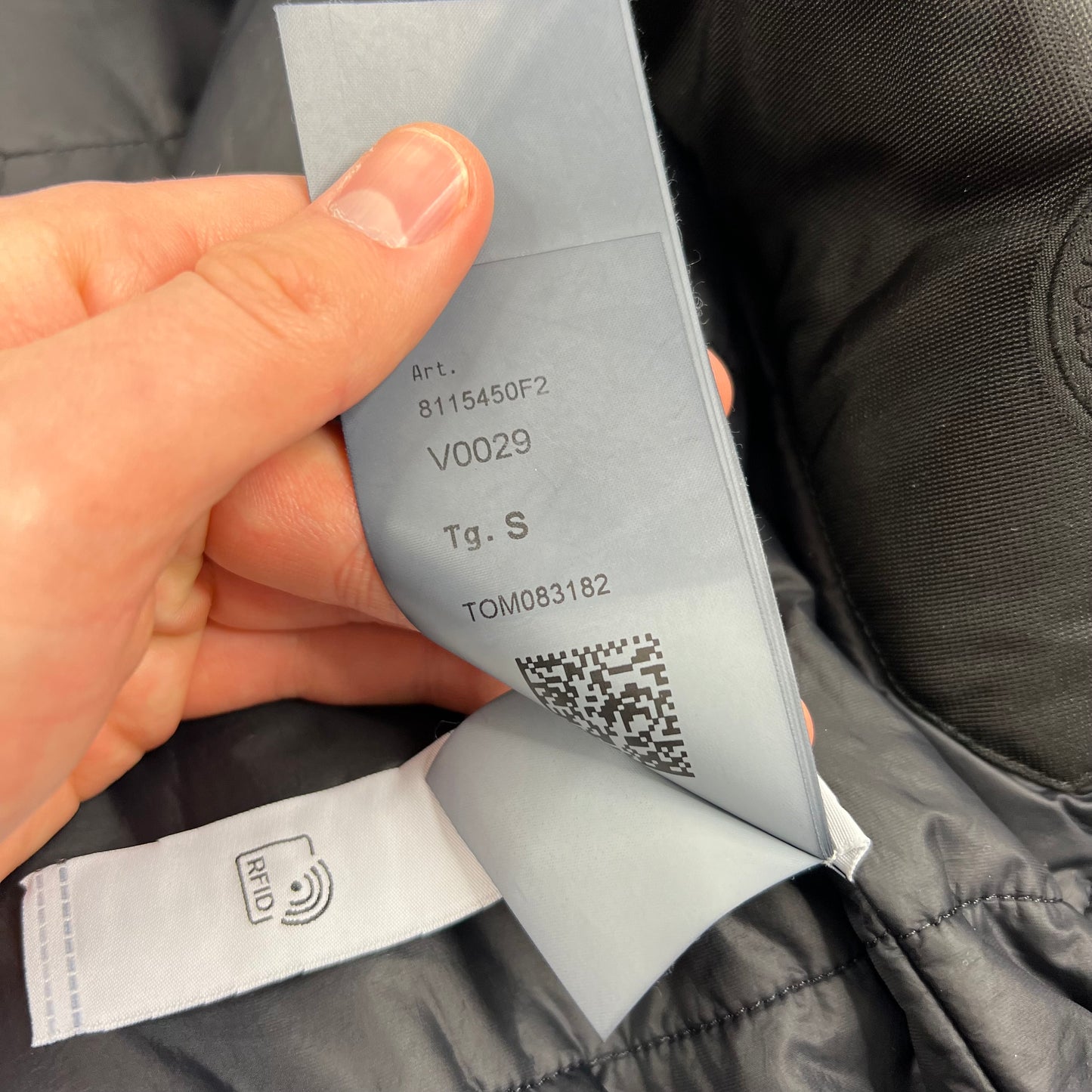 Stone Island Black Ghost Performance Twill Wool Primaloft Jacket Small 21.75” BNWT