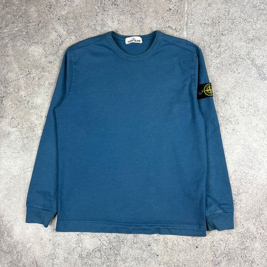 Stone Island Blue Sweatshirt Medium 21.5”