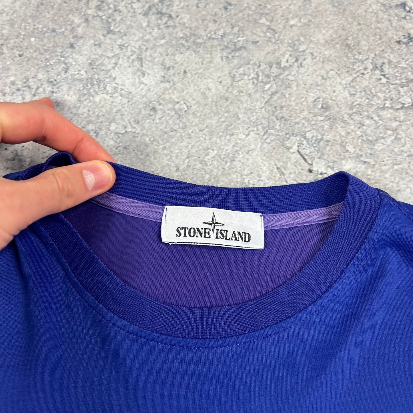 Stone Island Marina Blue T-Shirt Large 22.5”