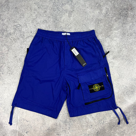 Stone Island Blue Comfort Cargo Shorts W30-32” BNWT
