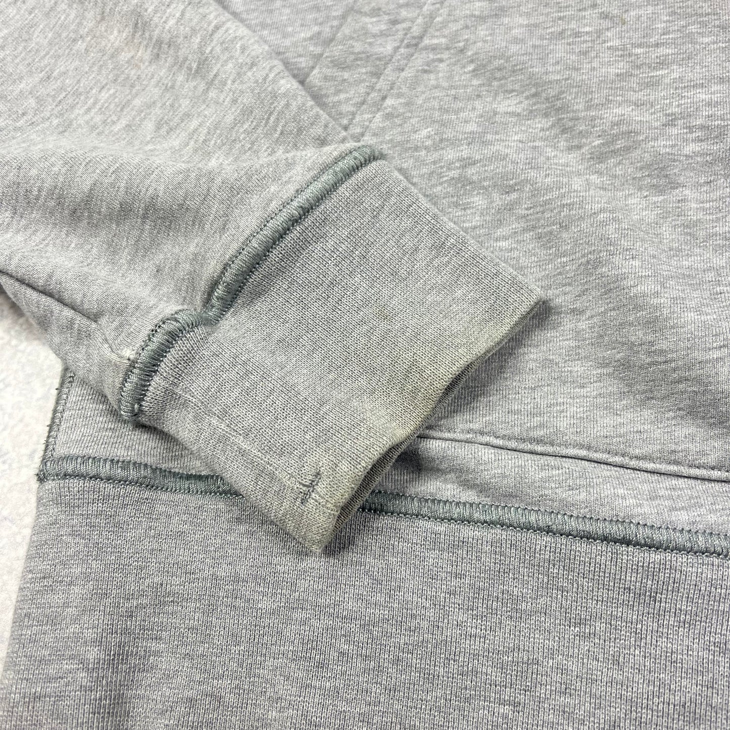 Stone Island Grey Pullover Hoodie Medium 22.25”