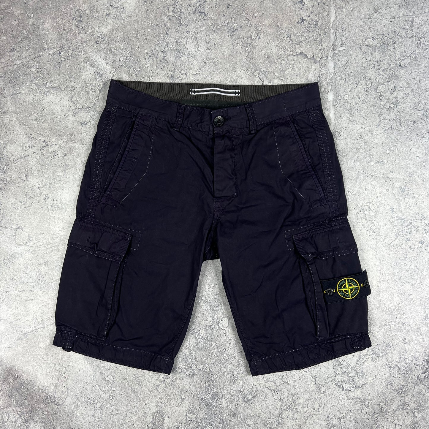 Stone Island Garment Dyed Cargo Shorts W30”