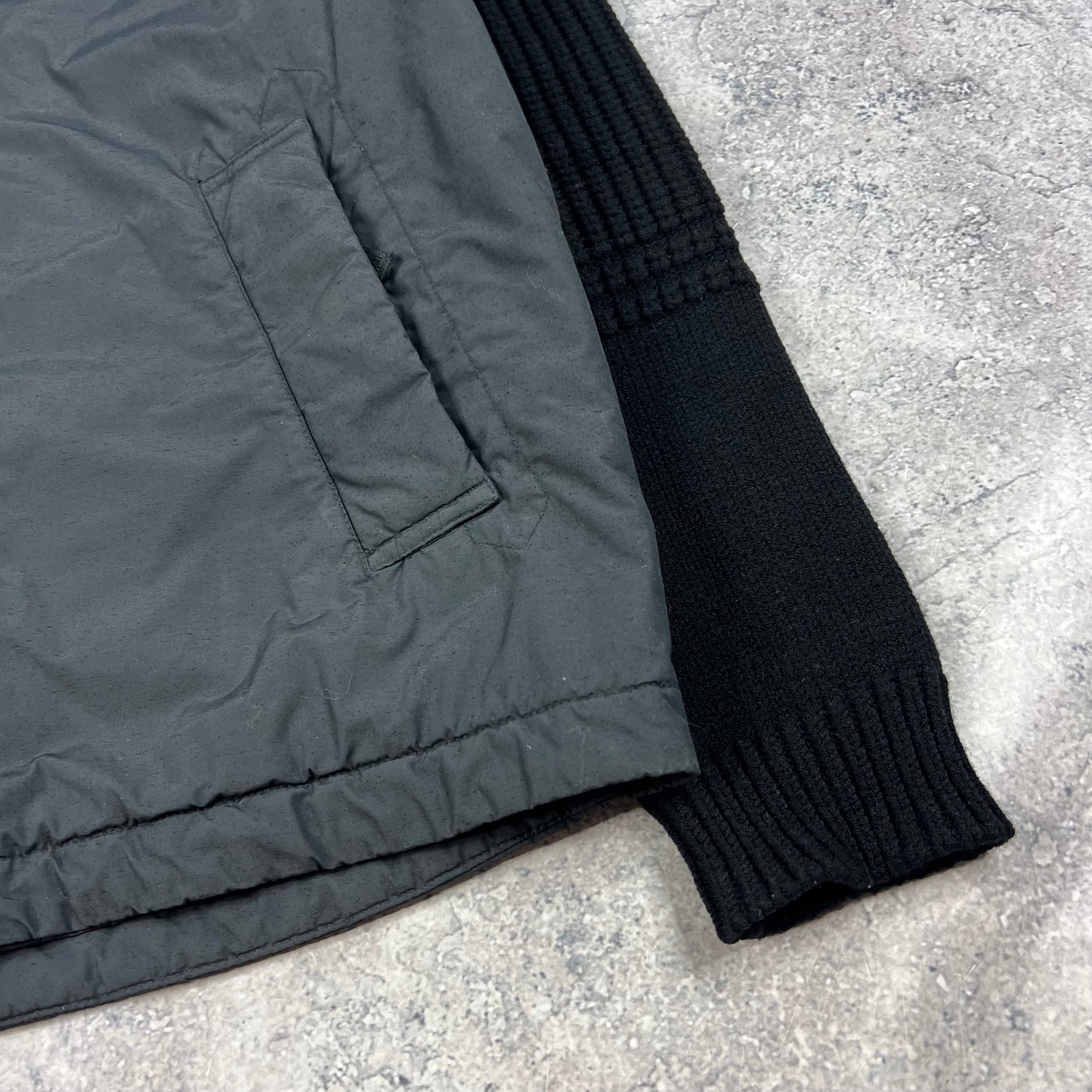 Stone Island Black Naslan Light Watro Primaloft Jacket Medium 22”
