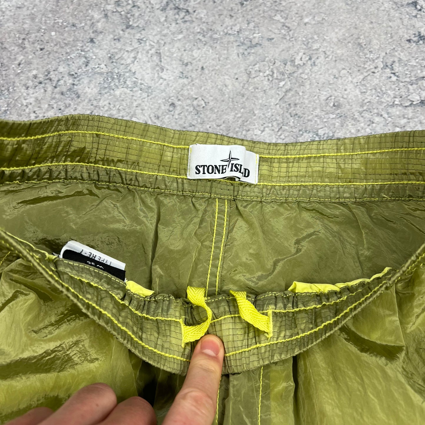 Stone Island Nylon Metal Ripstop Cargo Trousers W28-30”