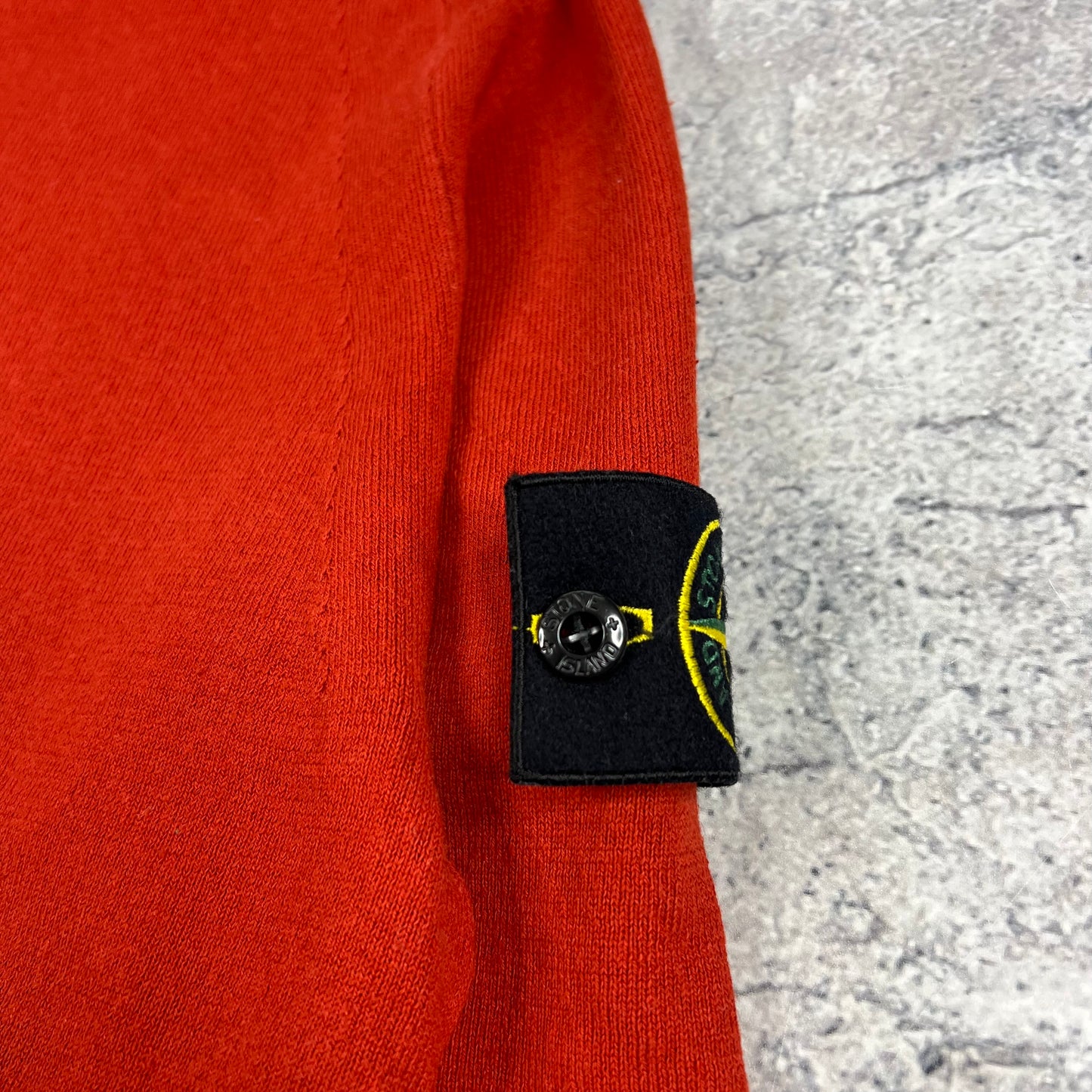 Stone Island Red Knit Sweatshirt Large 22”