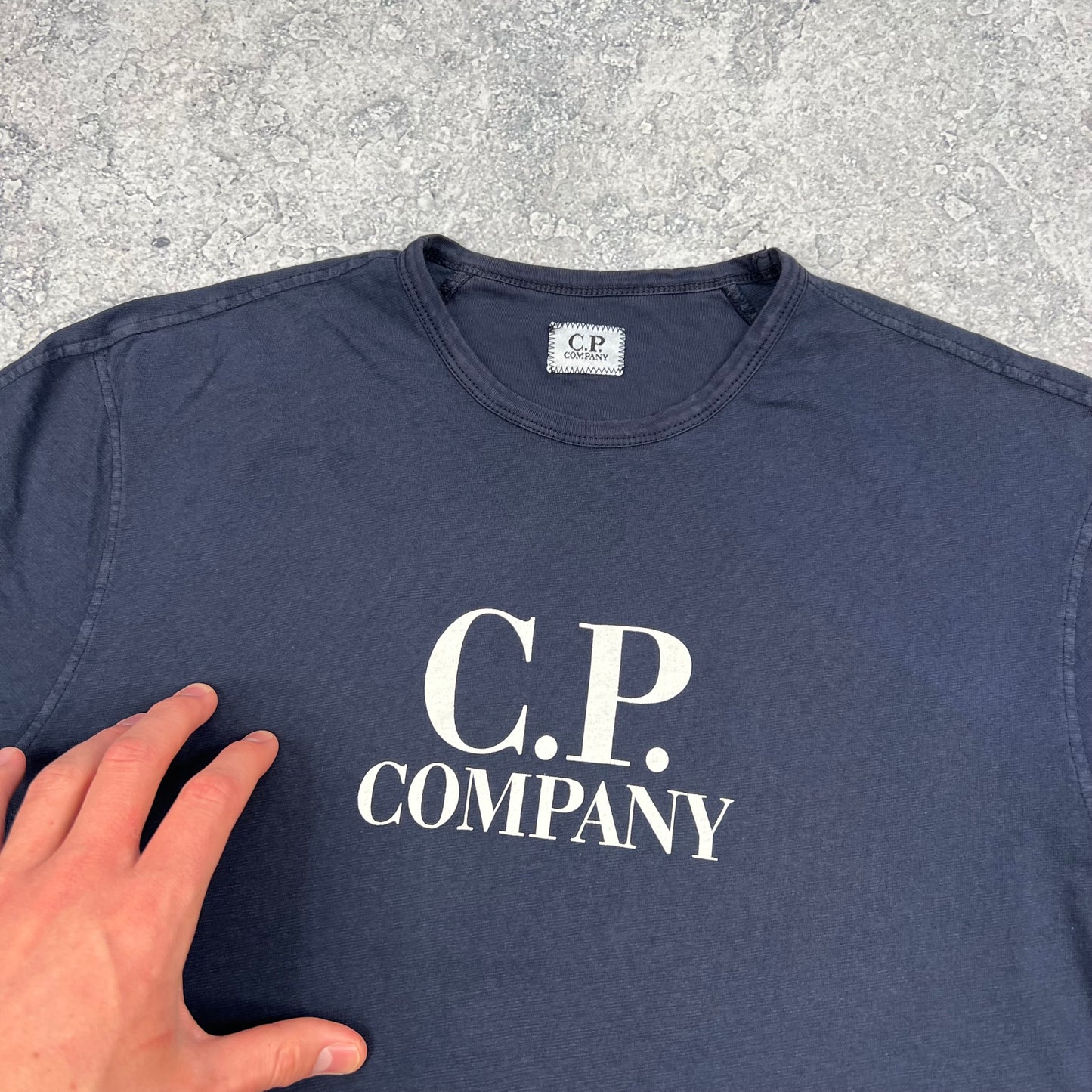 CP Company Navy T-Shirt Medium 19.75”