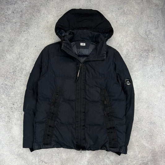 CP Company Navy 50 Fili Lens Down Jacket 48- Medium 23.5”
