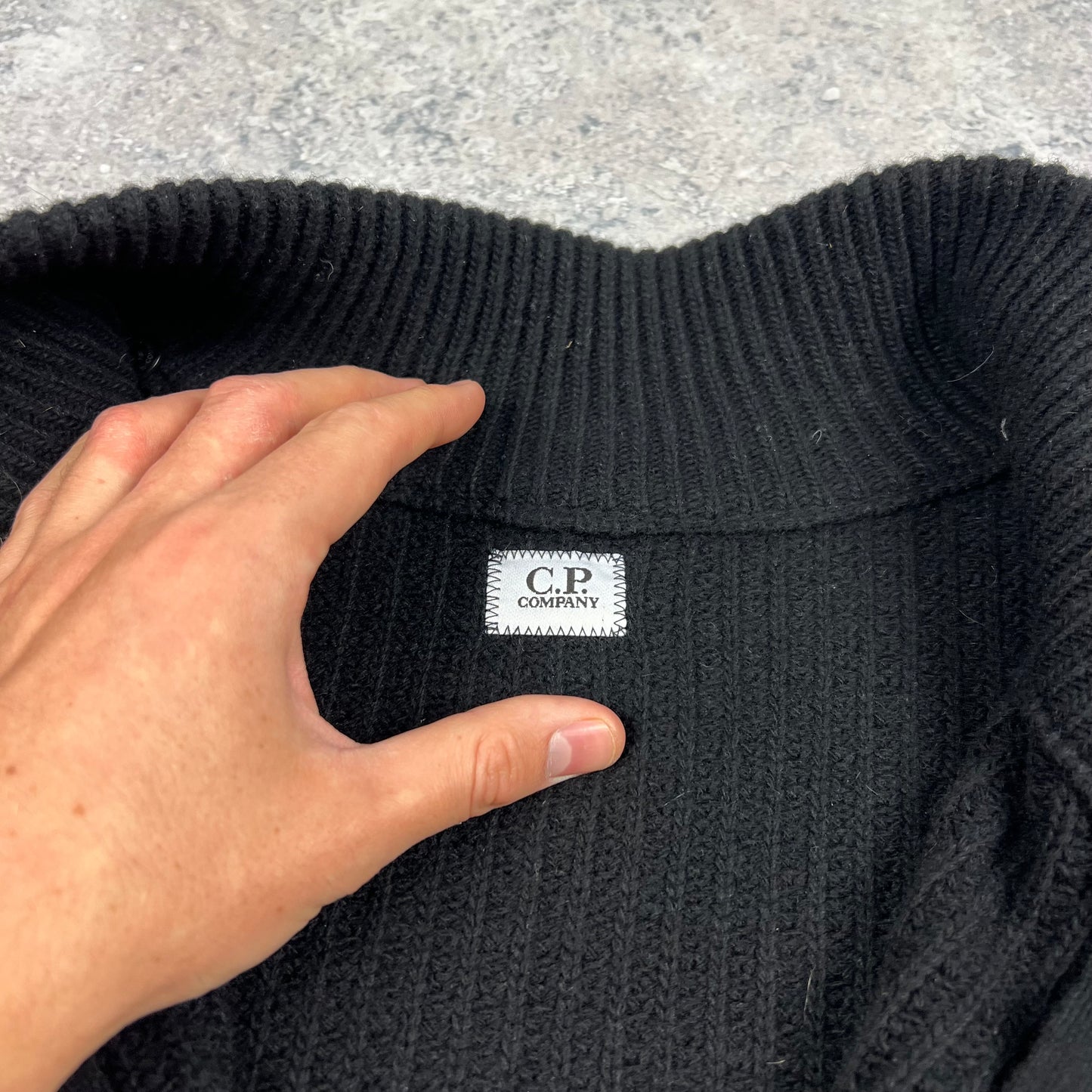 CP Company Full Zip Knit w/Down Liner Size 58- L/XL 24.25”