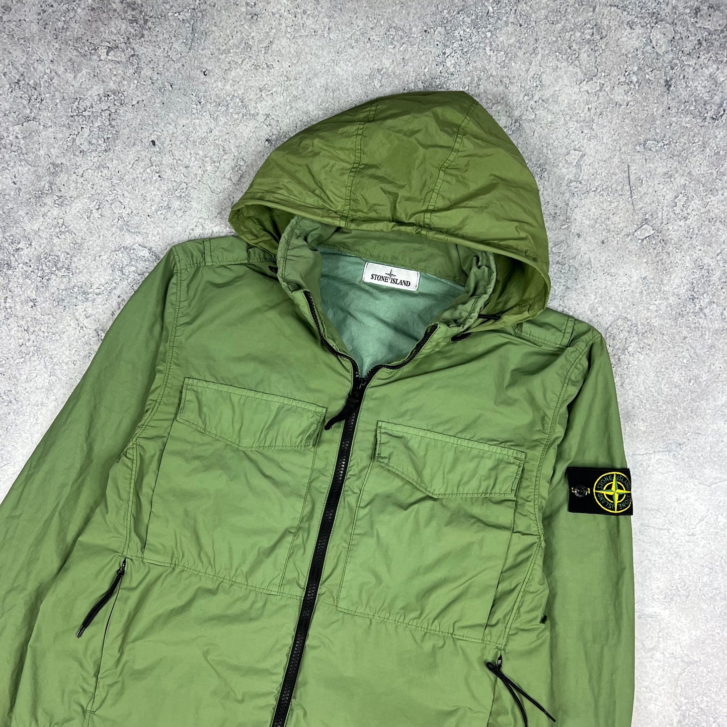 Stone Island Green Naslan Light Watro Jacket Medium 21”