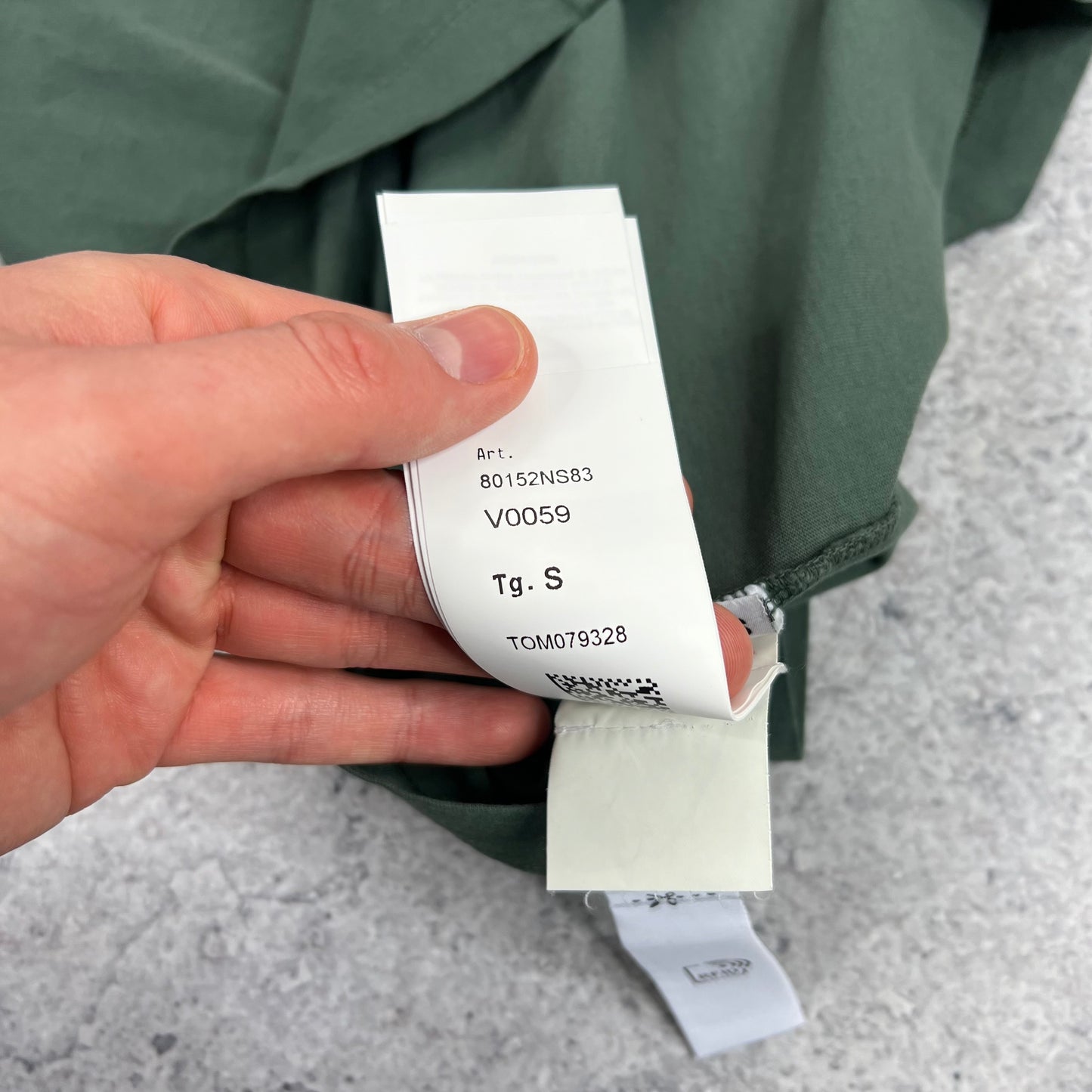 Stone Island Green Logo T-Shirt Small 19” BNWT