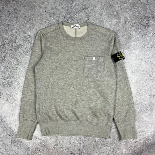 Stone Island Grey Sweatshirt Medium 20.5”