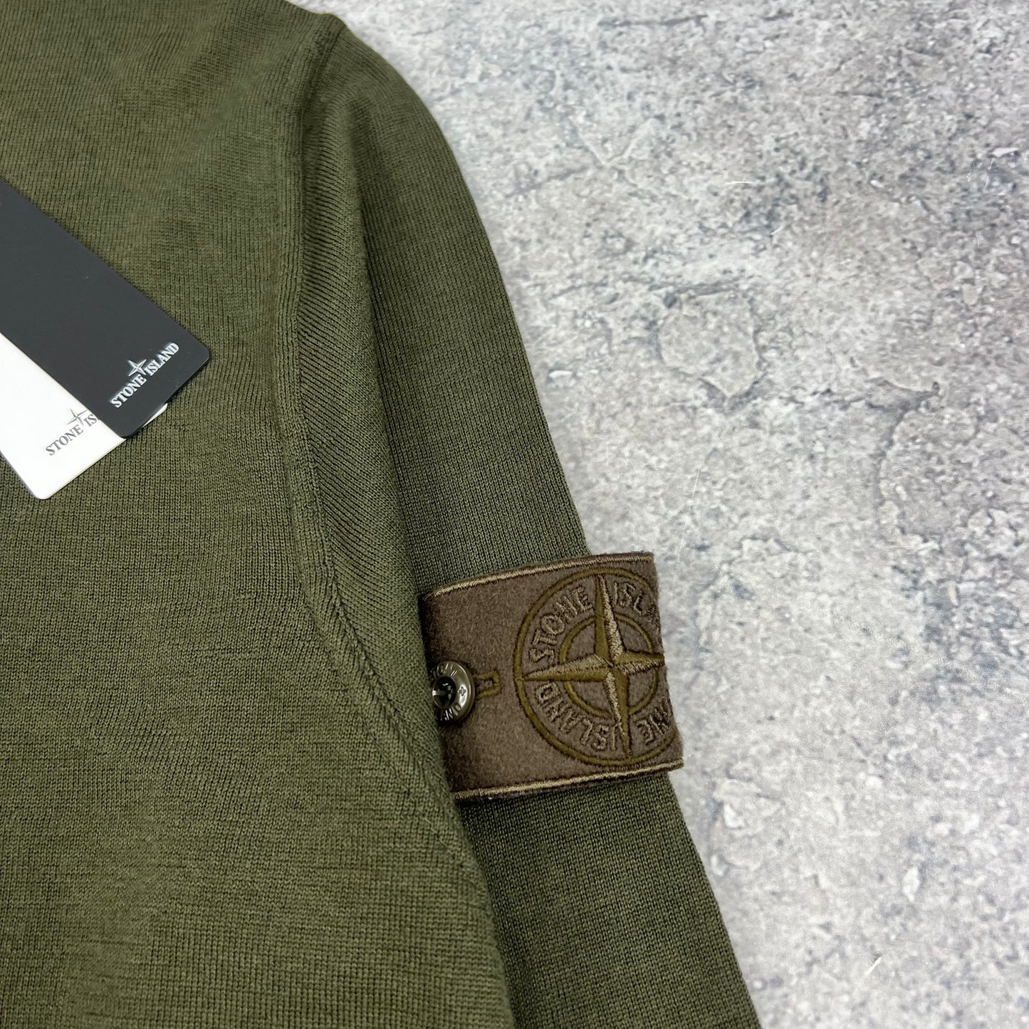 Stone Island Khaki Ghost Turtleneck Knit Jumper XL 23.5” BNWT