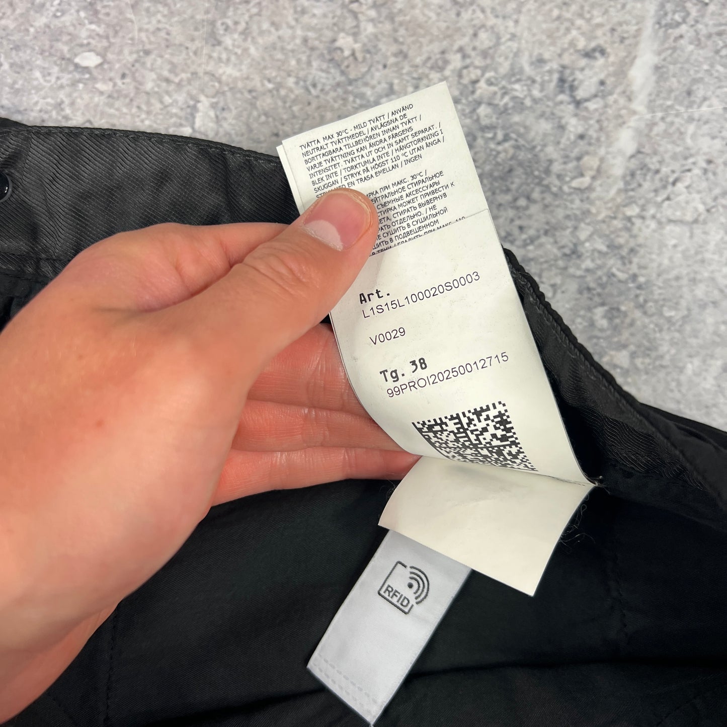 Stone Island Black Tela Parachute Cargo Shorts BNWT