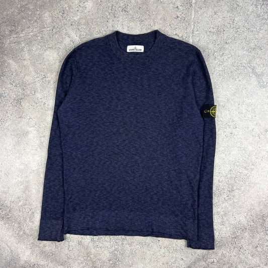 Stone Island Navy Knit Sweatshirt XL 23”