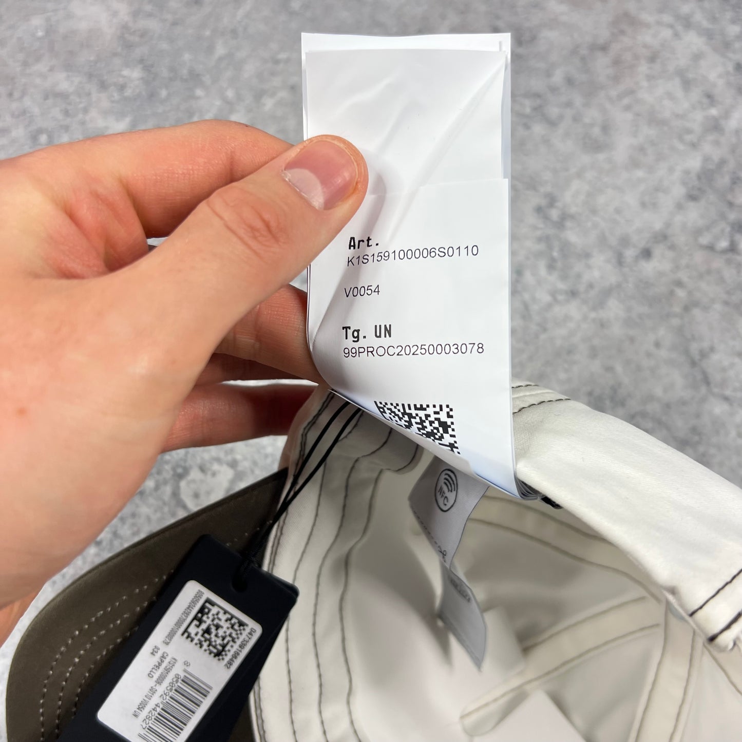 Stone Island Khaki/White Cap BNWT