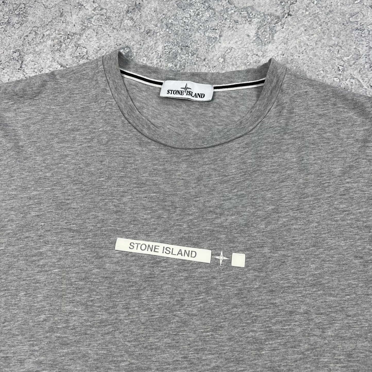 Stone Island Grey Micro Dot T-Shirt XL 22.25”