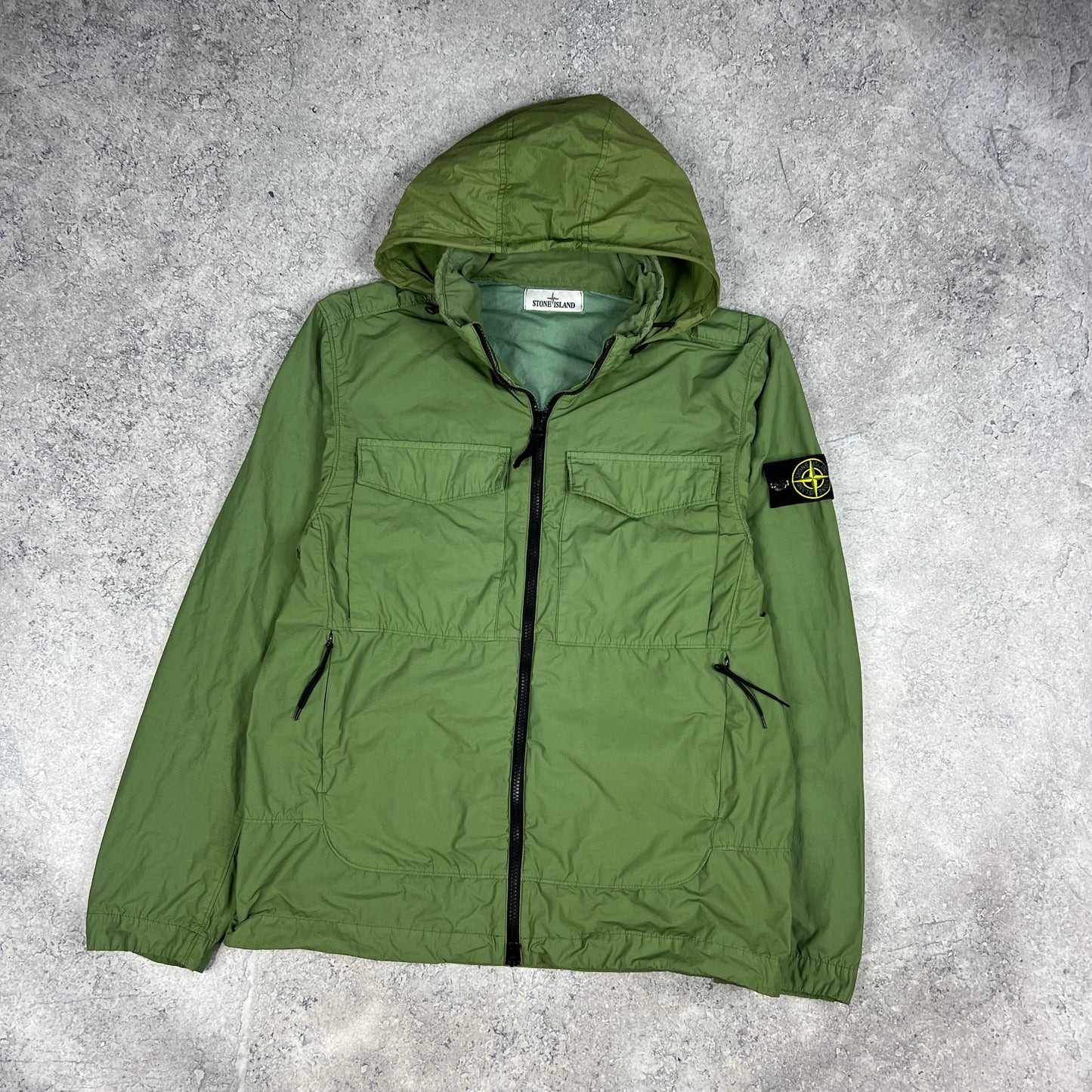 Stone Island Green Naslan Light Watro Jacket Medium 21”
