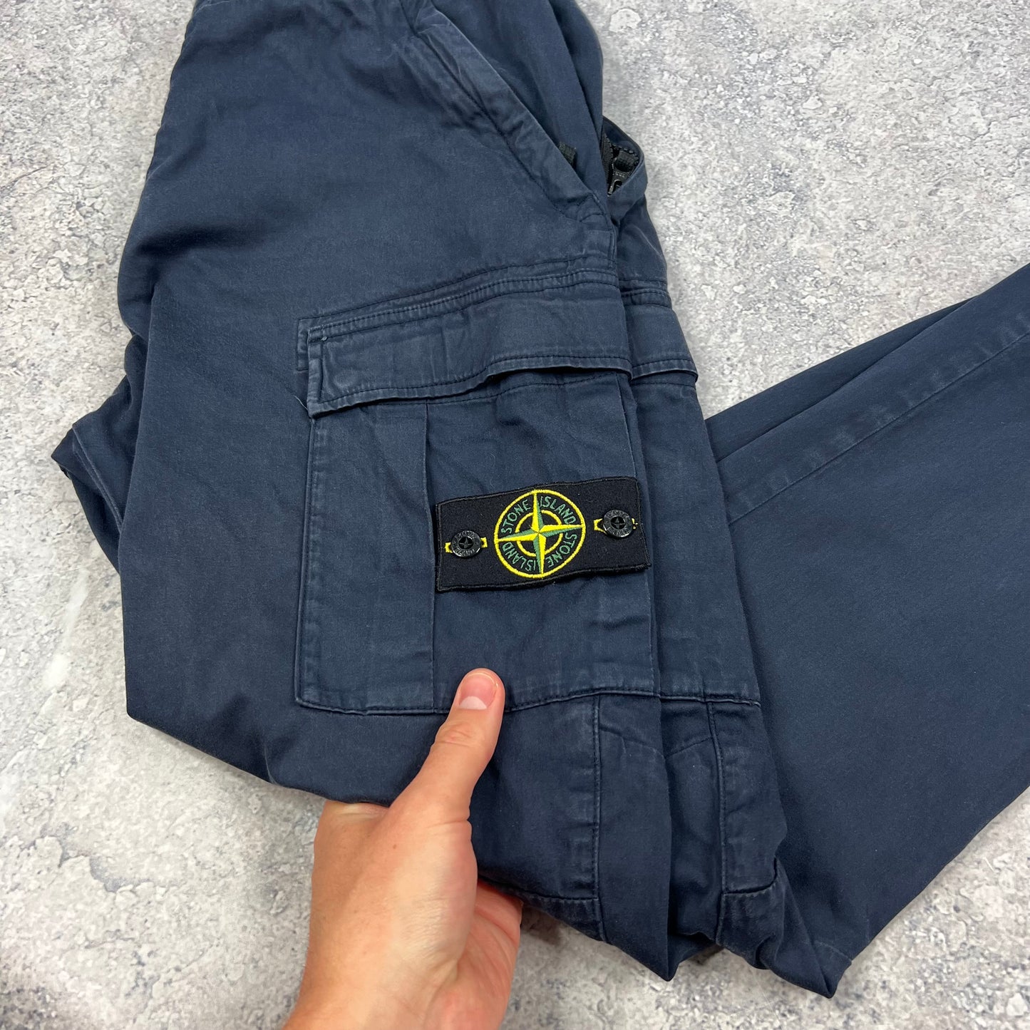 Stone Island Navy Cargo Trousers W30”