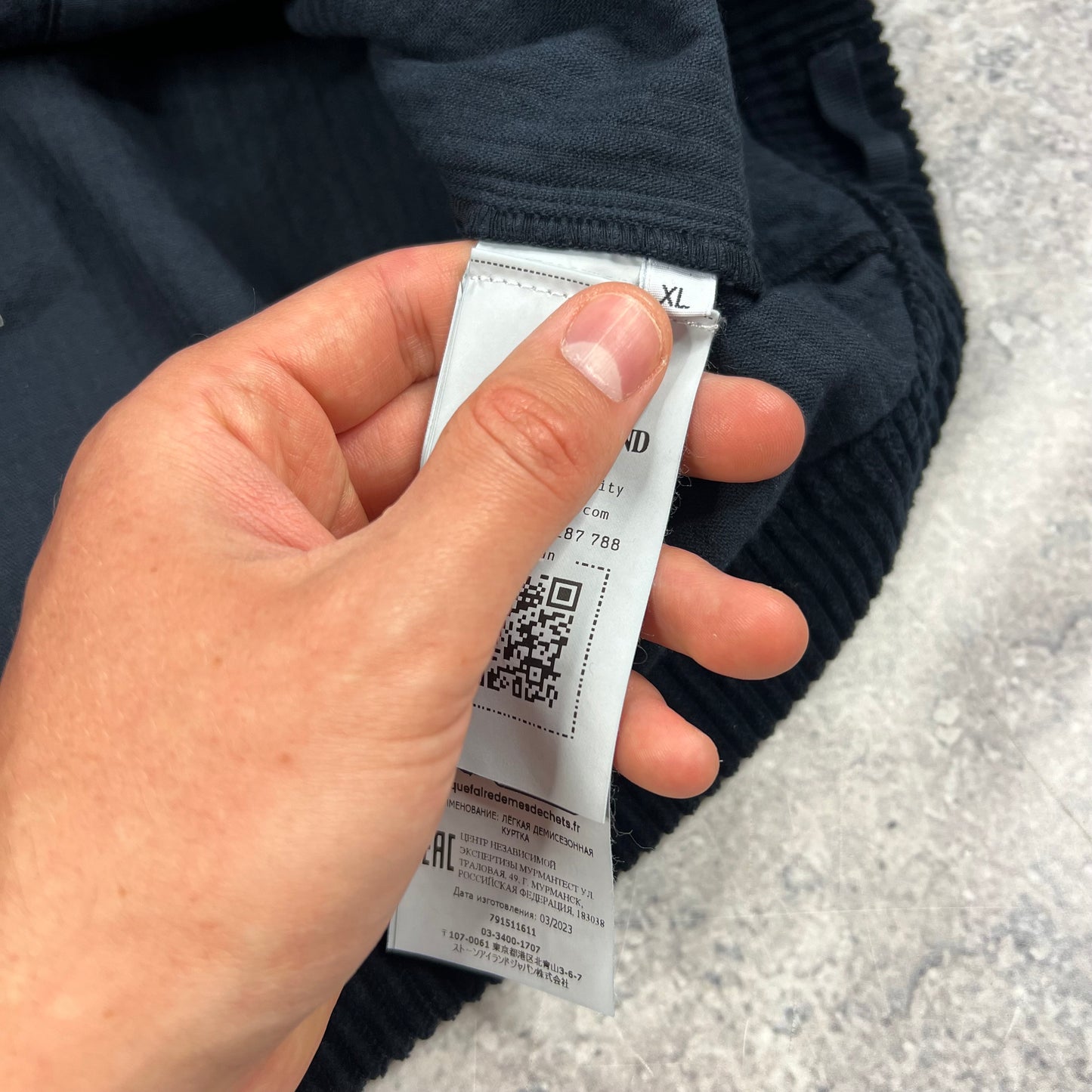 Stone Island Navy Corduroy Smock XL BNWT 27”