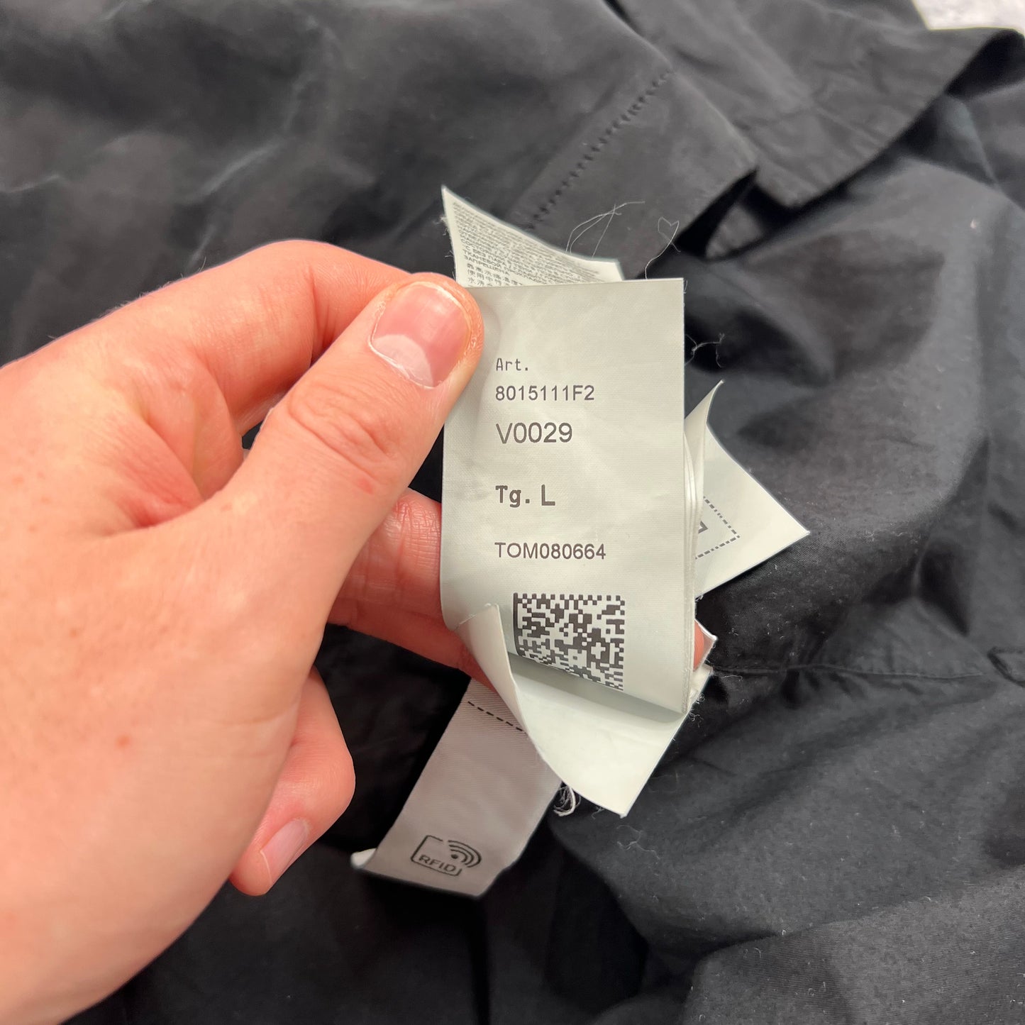 Stone Island Black Ghost Cupro Satin Overshirt Large 24”