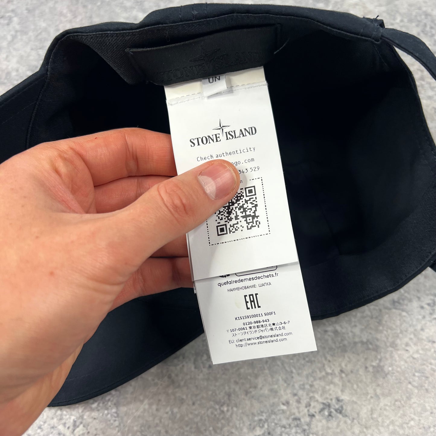 Stone Island Navy Ghost Cap