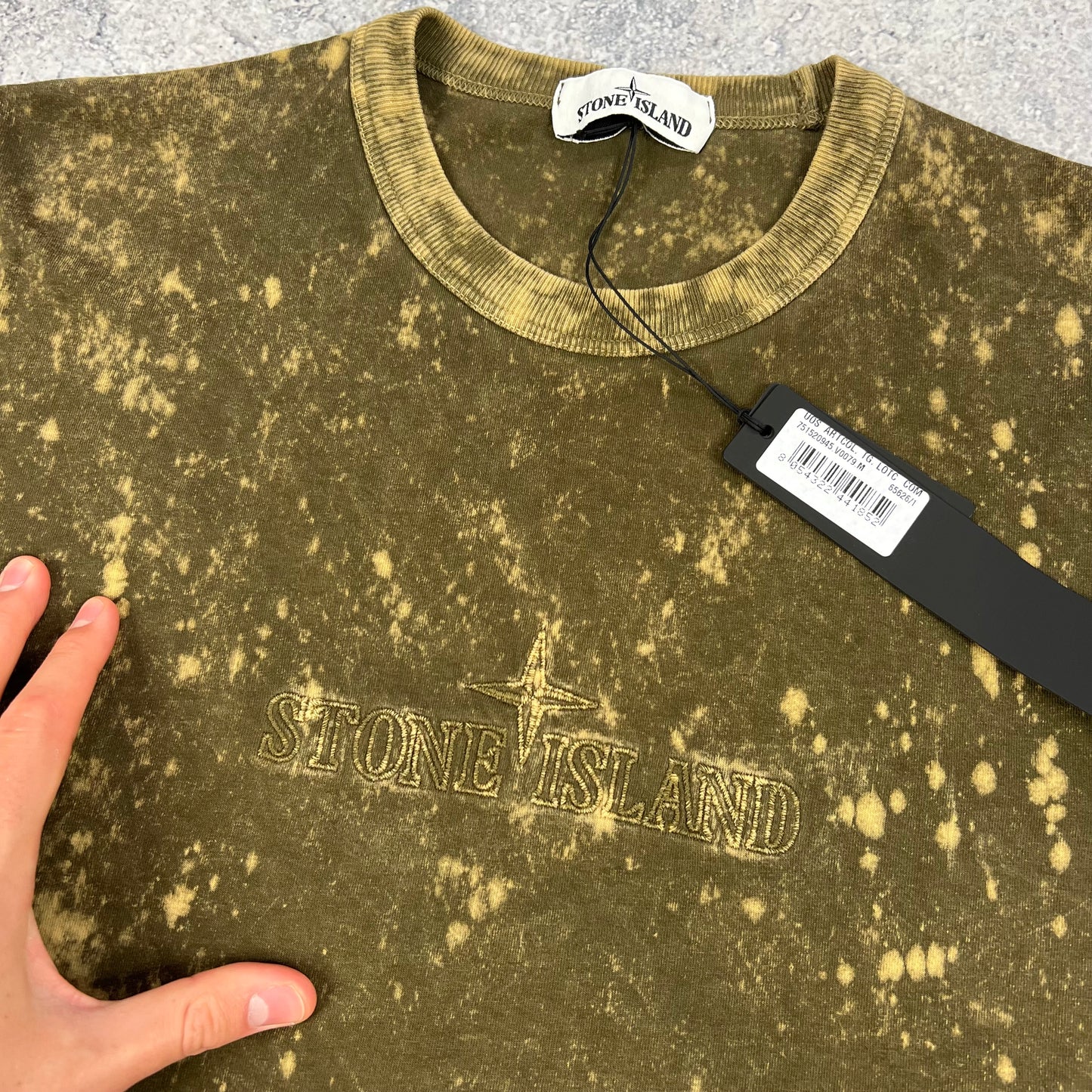 Stone Island Khaki OVD T-Shirt Medium 20.75” BNWT
