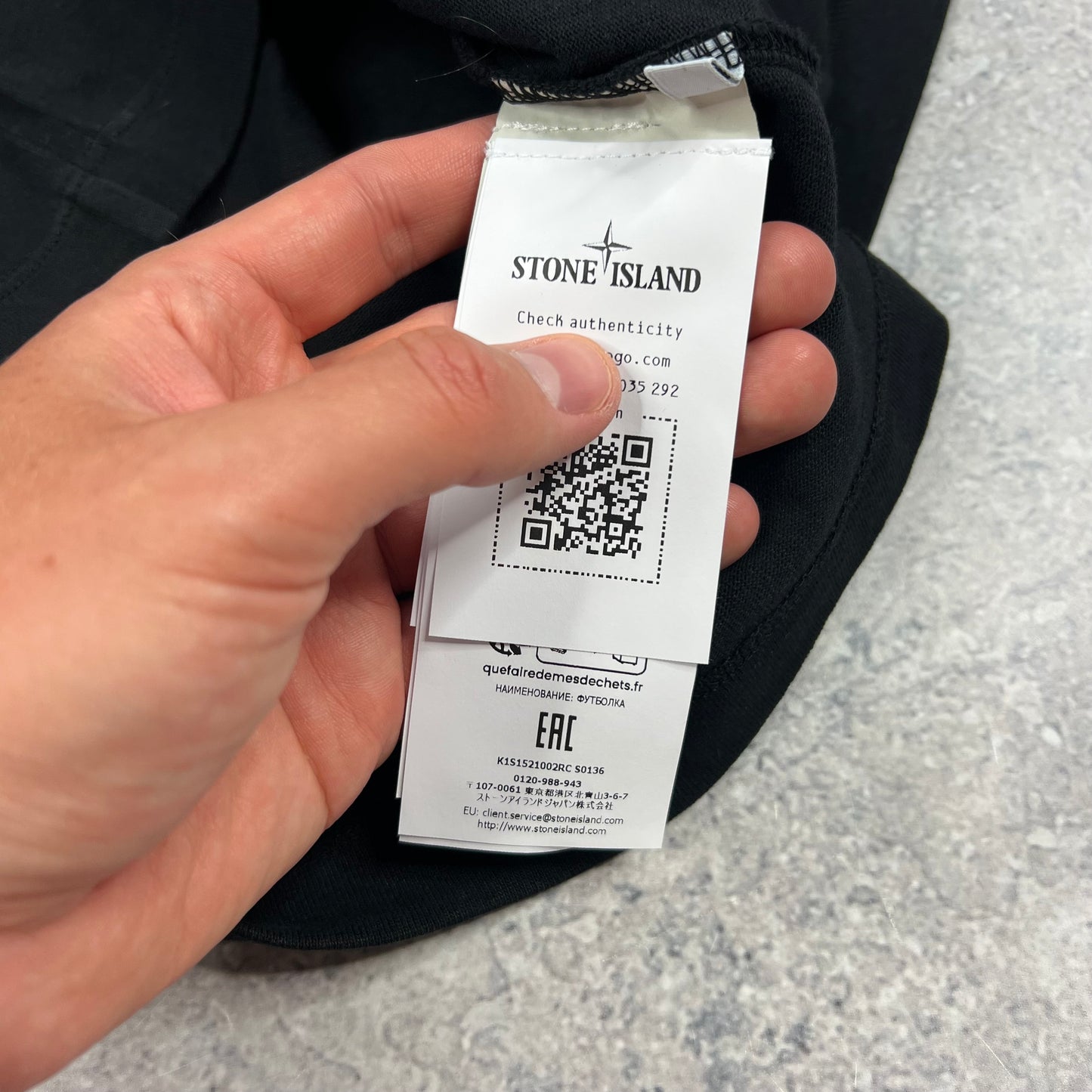 Stone Island Black ‘Spine Book’ Print T-Shirt BNWT