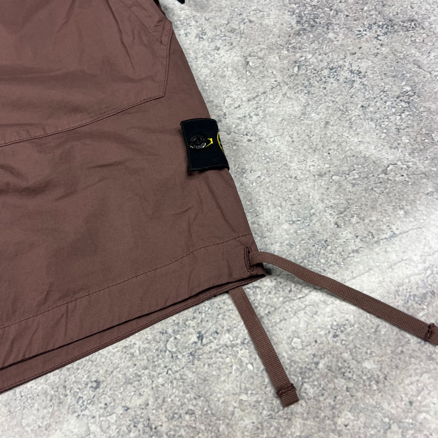 Stone Island Burgundy Cargo Shorts W30-32”