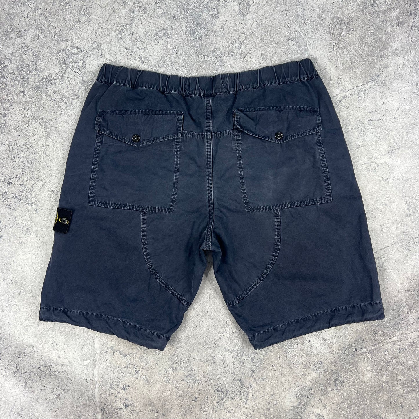 Stone Island Navy Cargo Shorts W36”