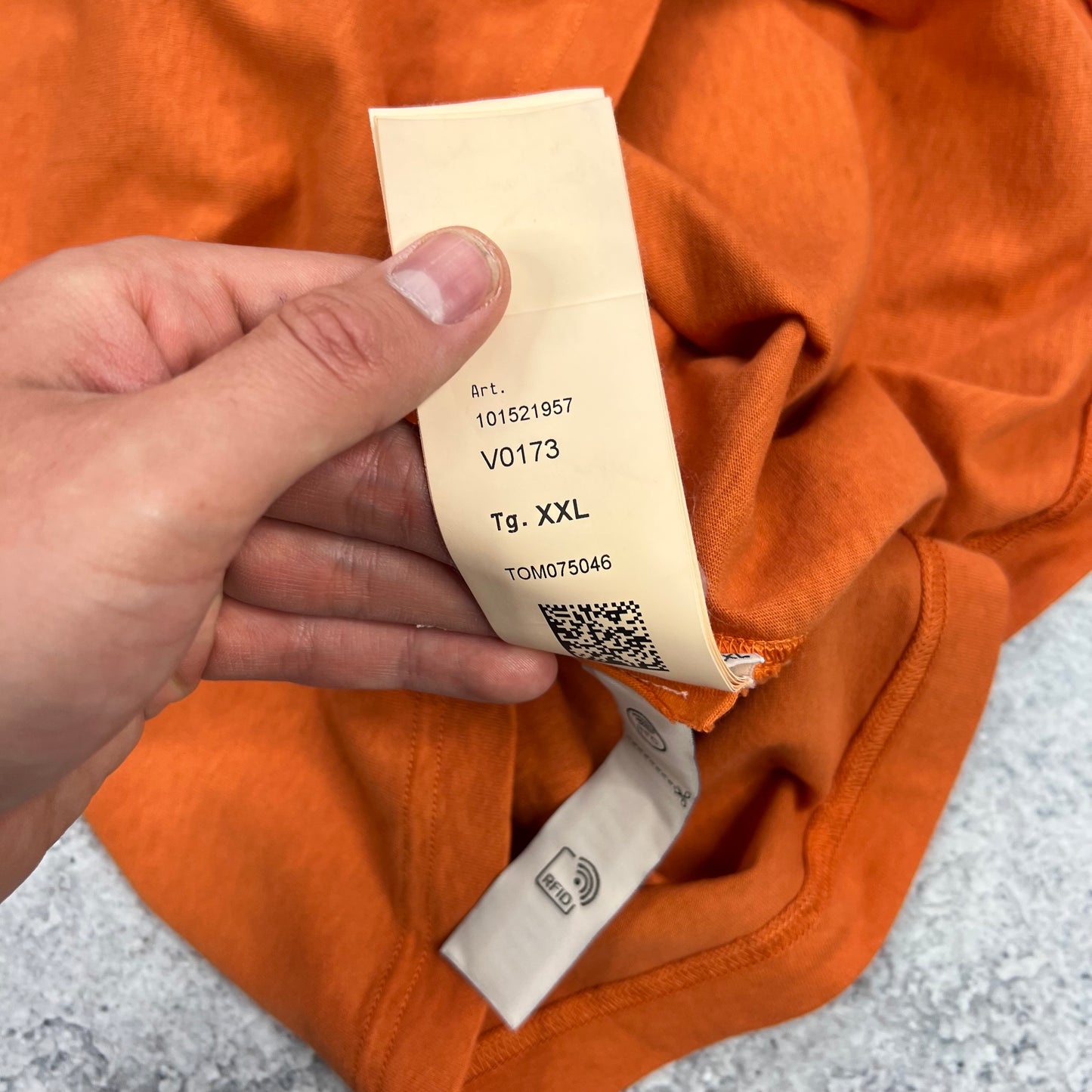 Stone Island Orange Patch T-Shirt XXL 24” BNWT