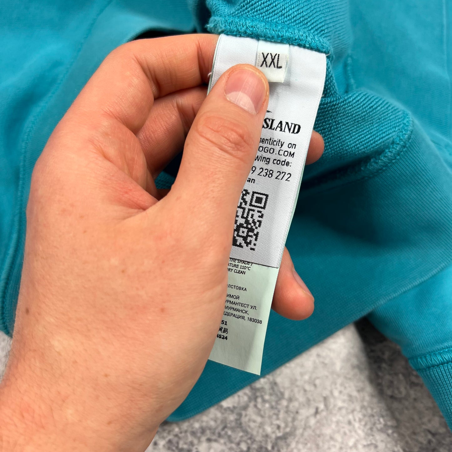 Stone Island Blue Sweatshirt XXL 25”