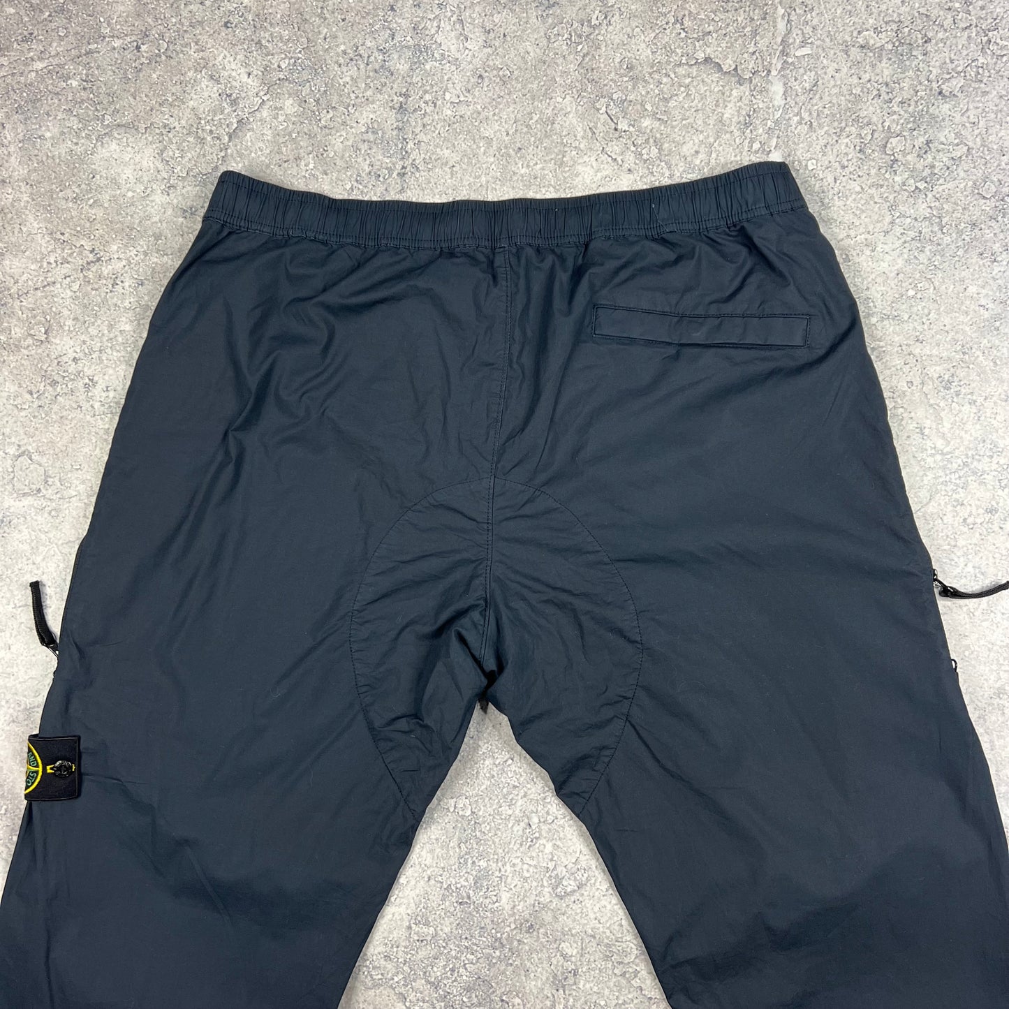 Stone Island Navy Cuffed Cargo Trousers W38”