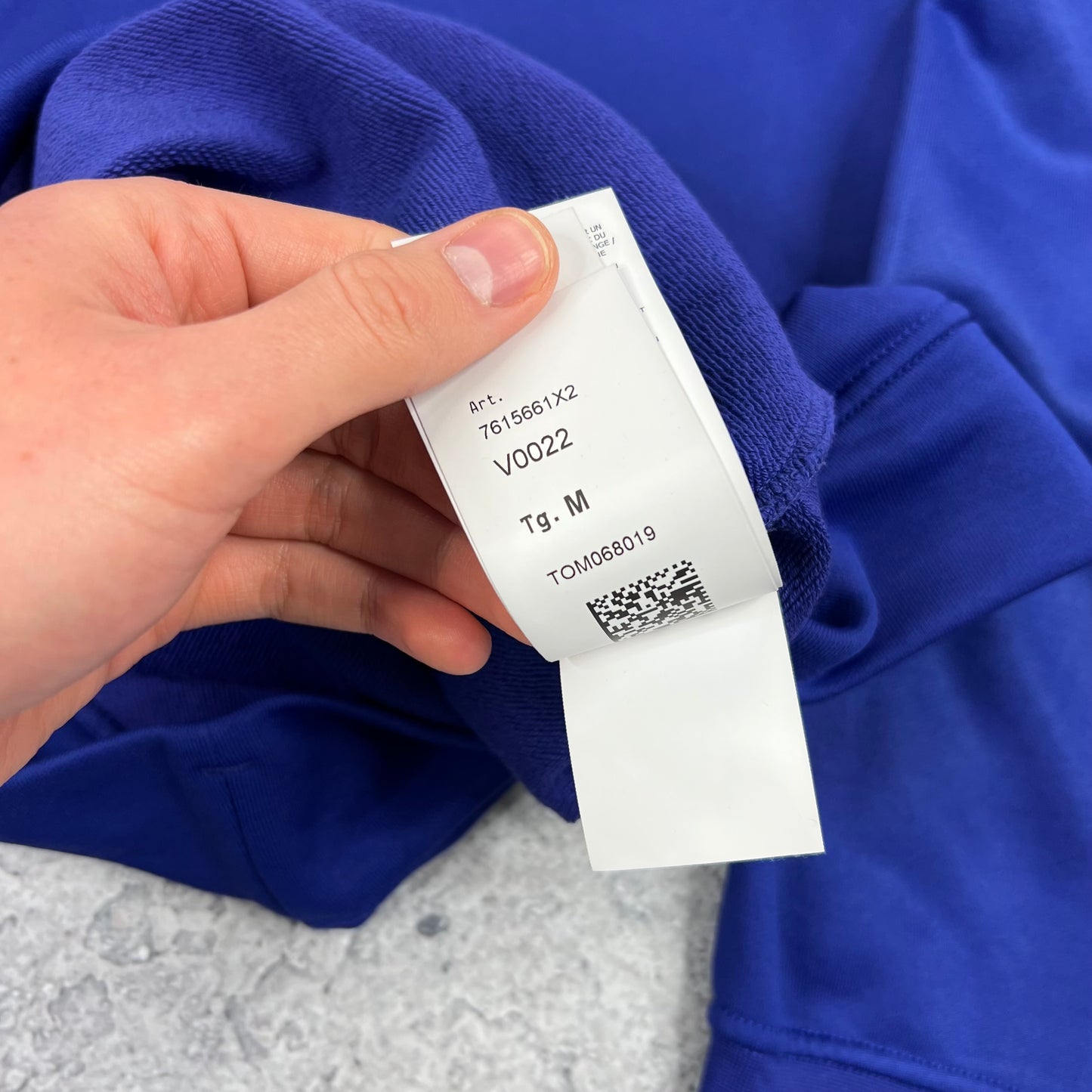 Stone Island Marina Blue Sweatshirt Medium 21.25”