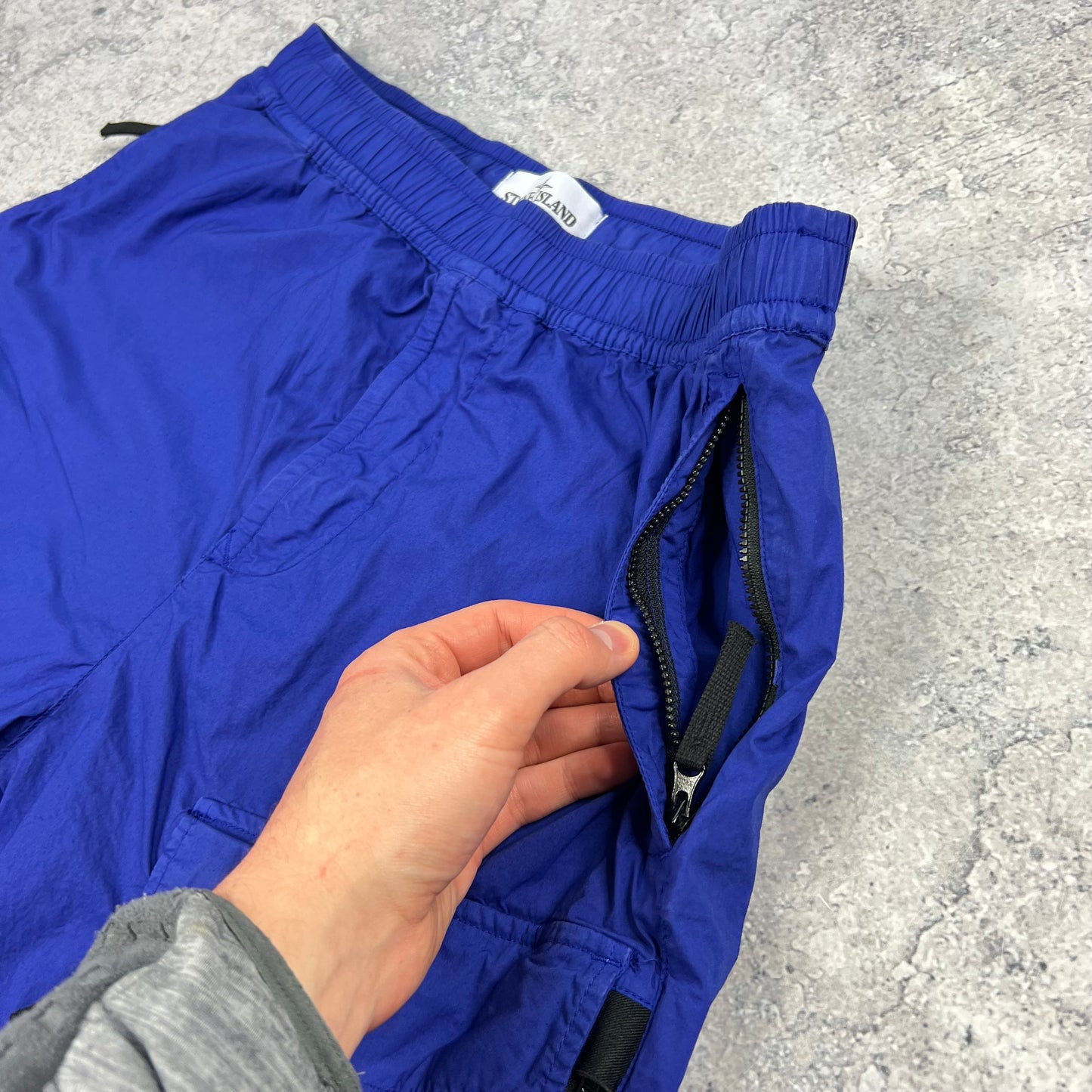 Stone Island Blue Cargo Shorts W30”