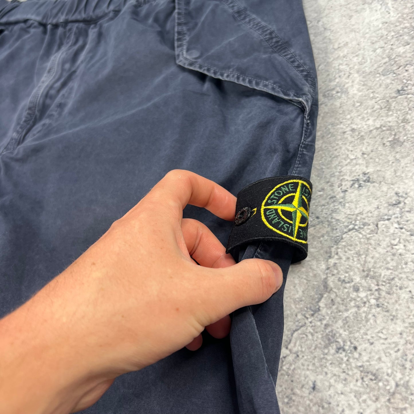 Stone Island Navy Cargo Shorts W36”
