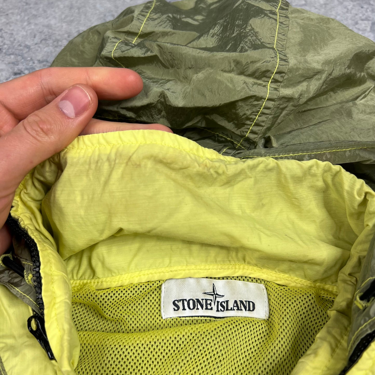 Stone Island Lime Nylon Metal Watro Jacket 3XL 26.5”