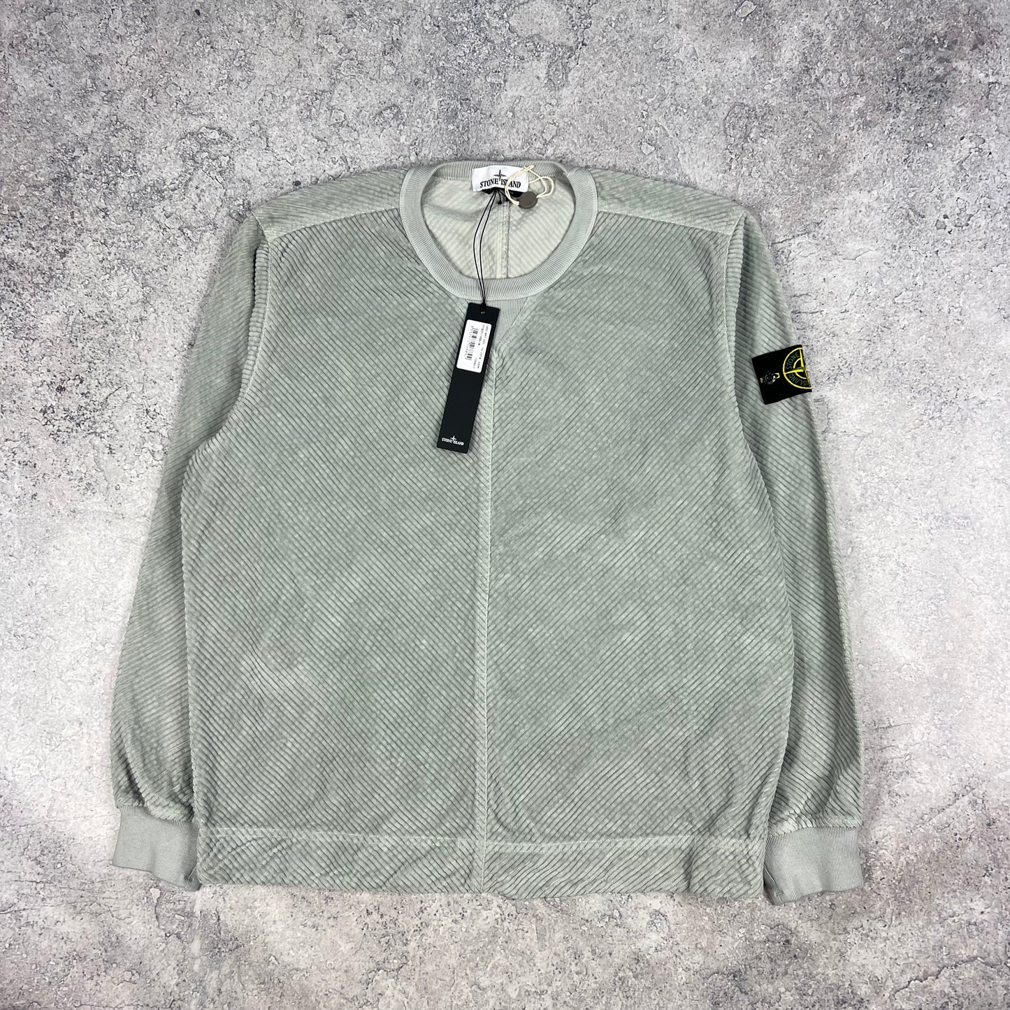 Stone Island Grey Jumbo Cord Pullover BNWT