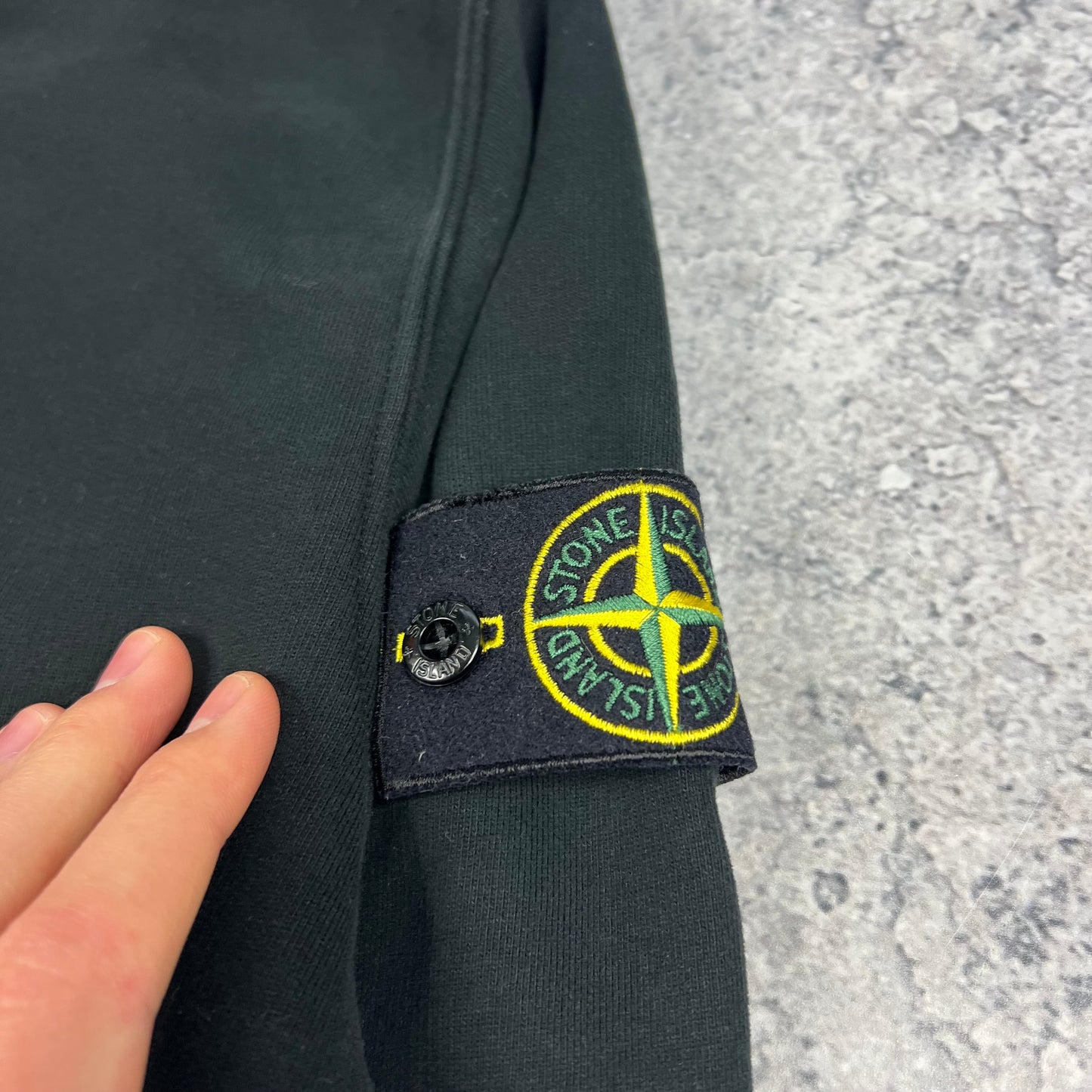 Stone Island Black Sweatshirt Medium 21”