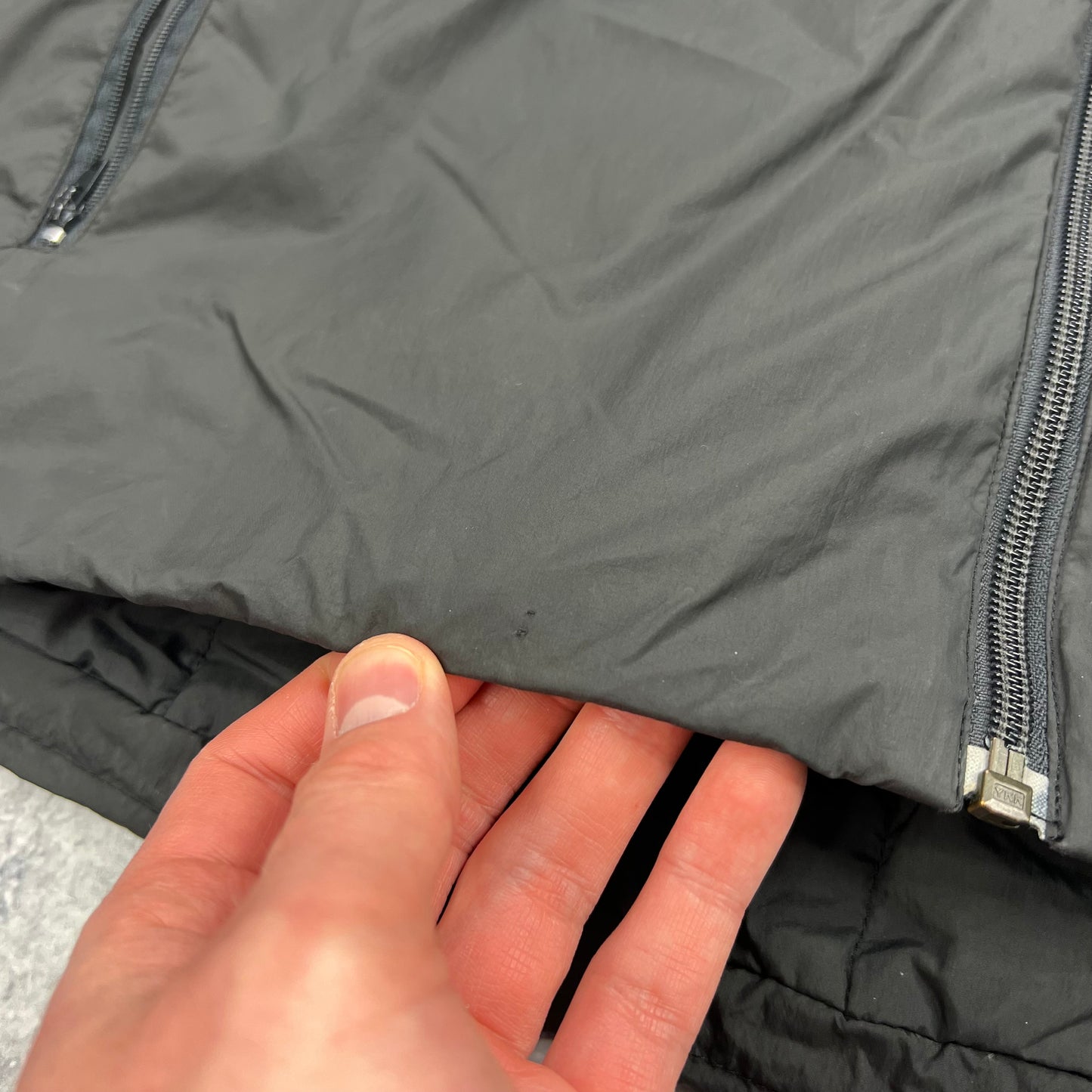 Stone Island Denims Grey Goose Down Jacket Large 24”