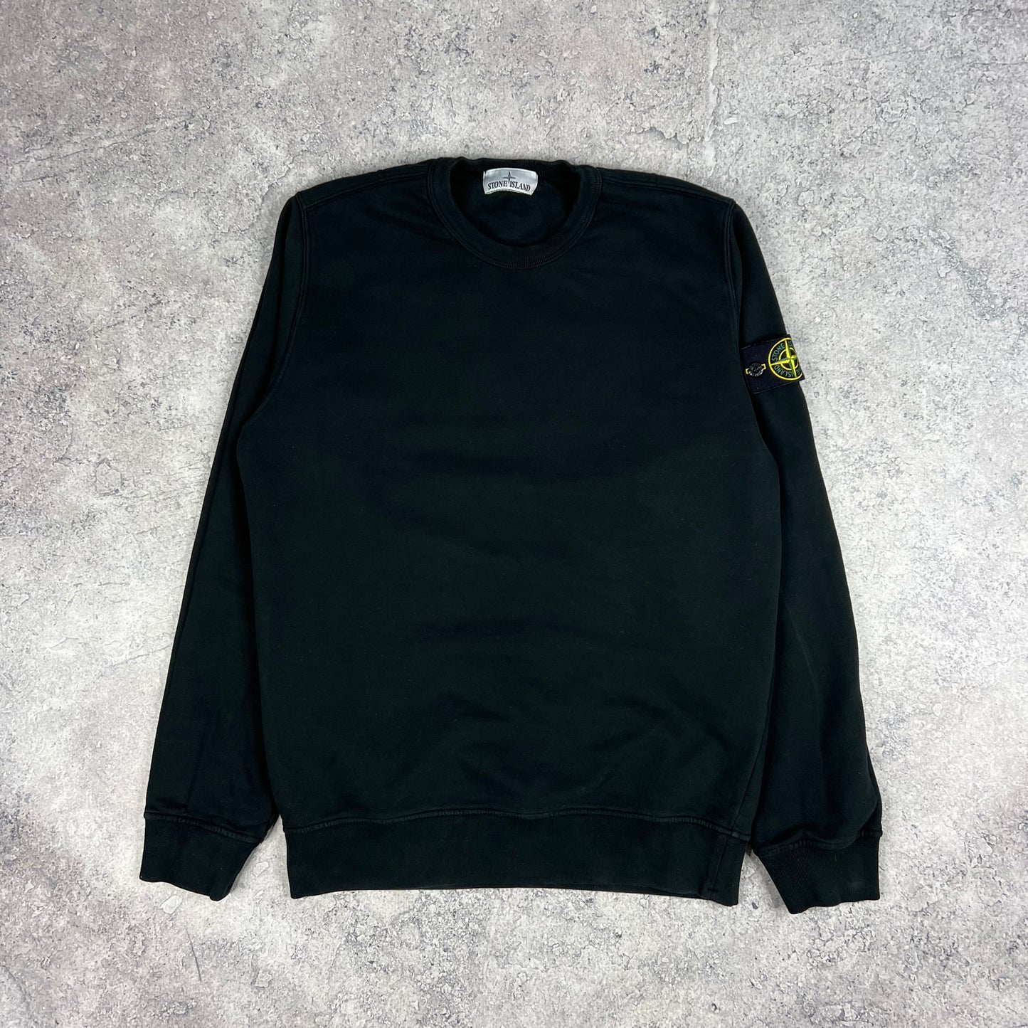 Stone Island Black Sweatshirt Medium 21”