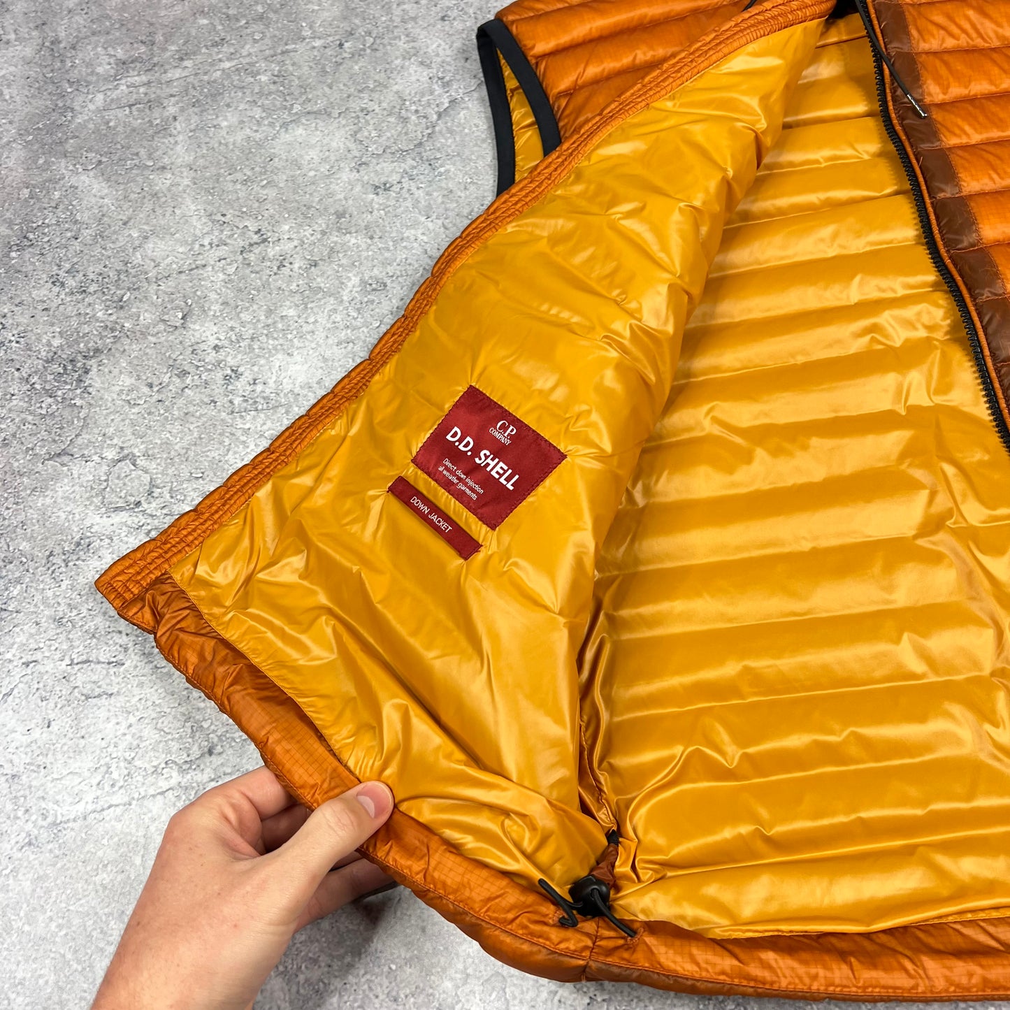 CP Company Orange DD Shell Down Gilet 48- Medium 21.5”