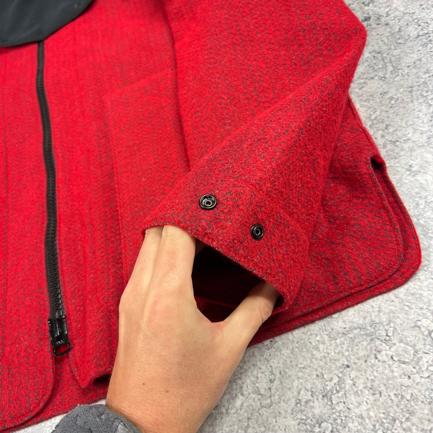 Stone Island Red Needle Punched Reflective Jacket XL 24.5” BNWT